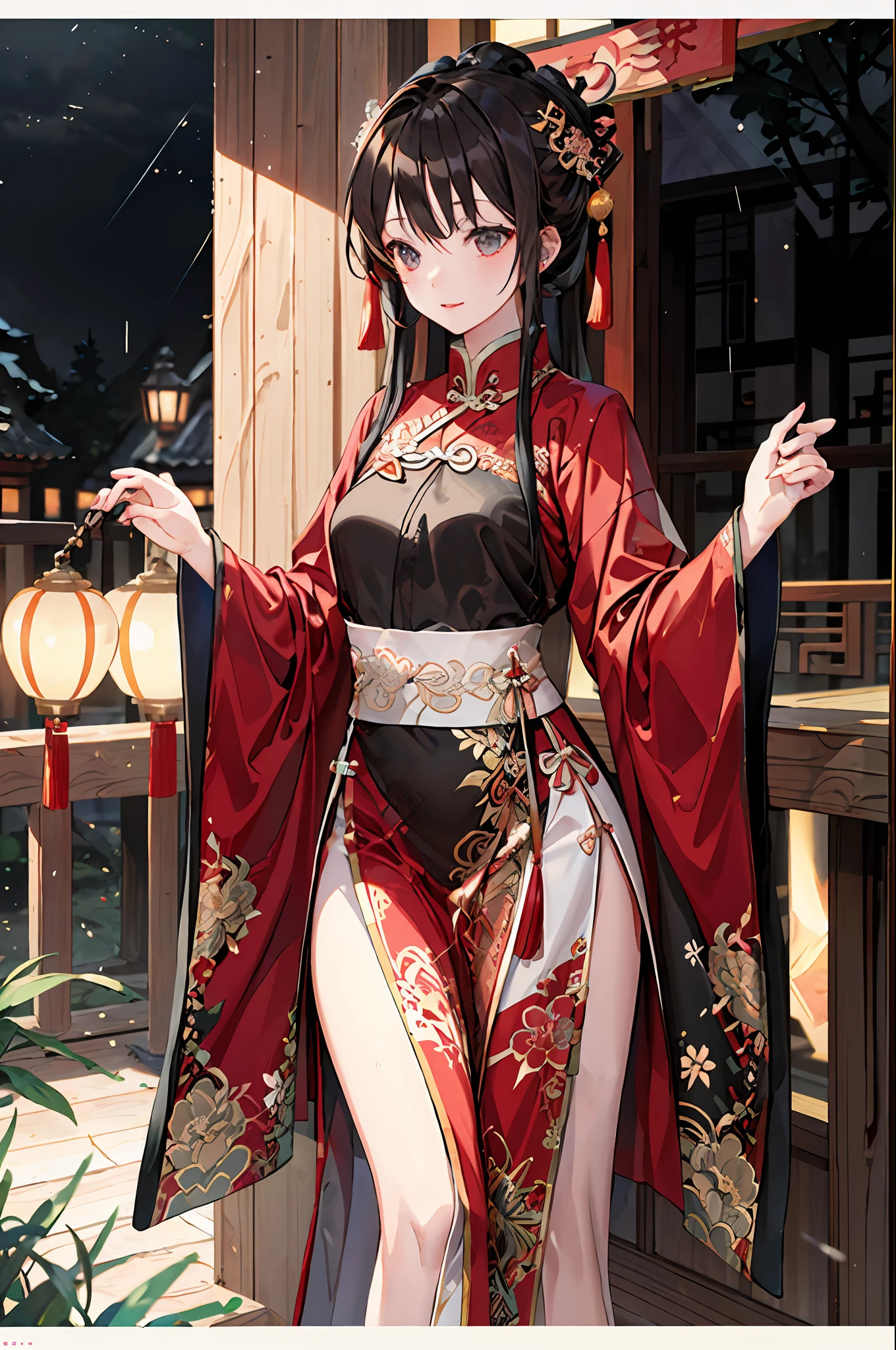 China-style，Conclusion，raining day，a beauty girl