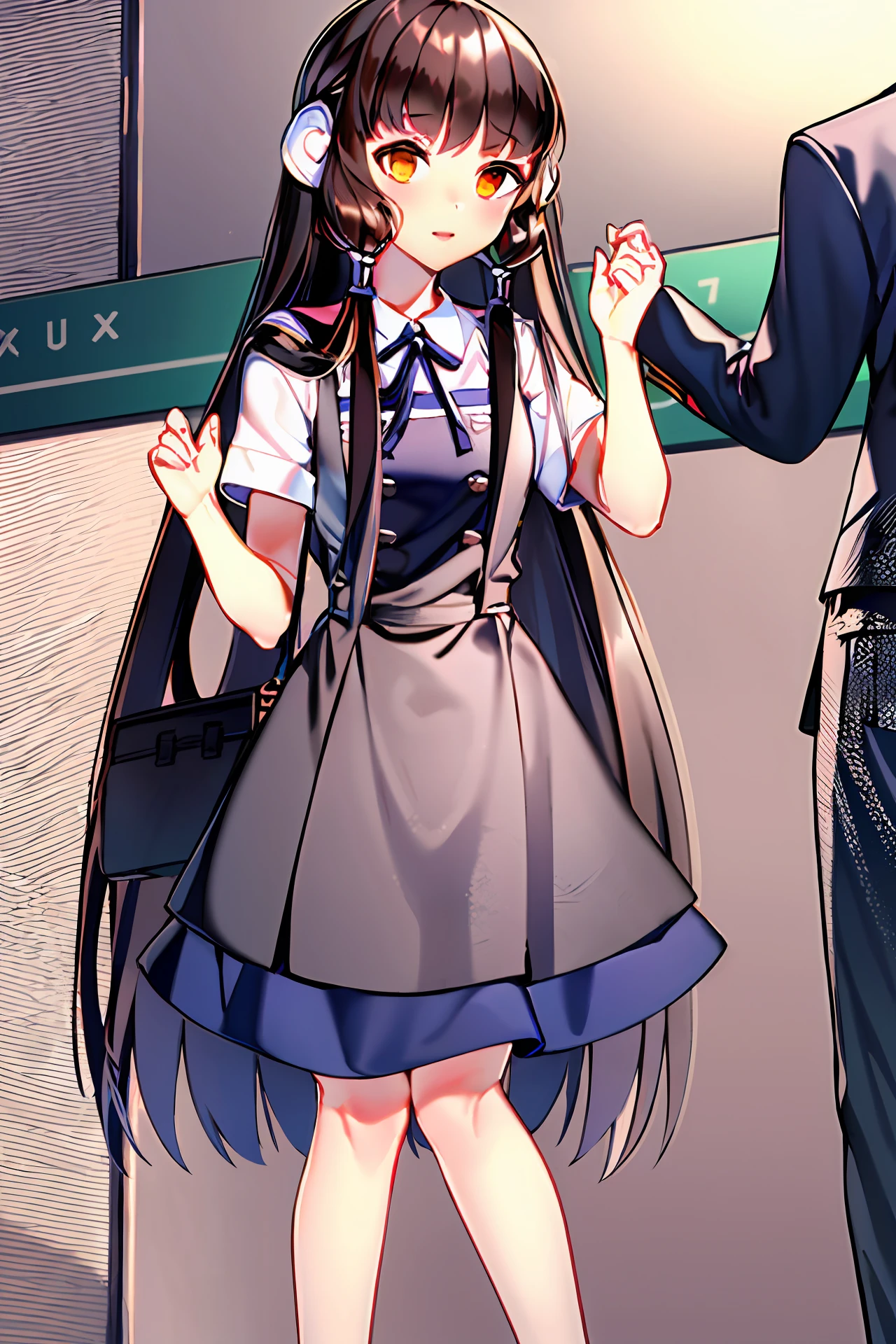 pupils,bag skirt,Touch the
