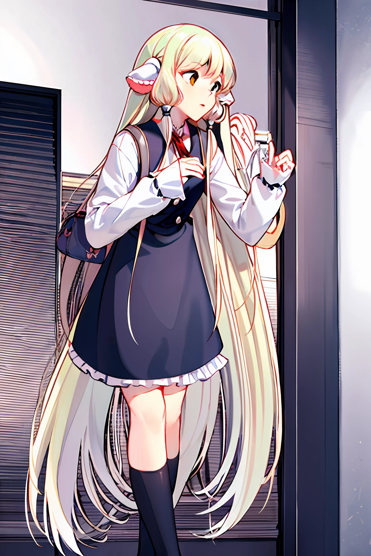 pupils,bag skirt,Touch the
