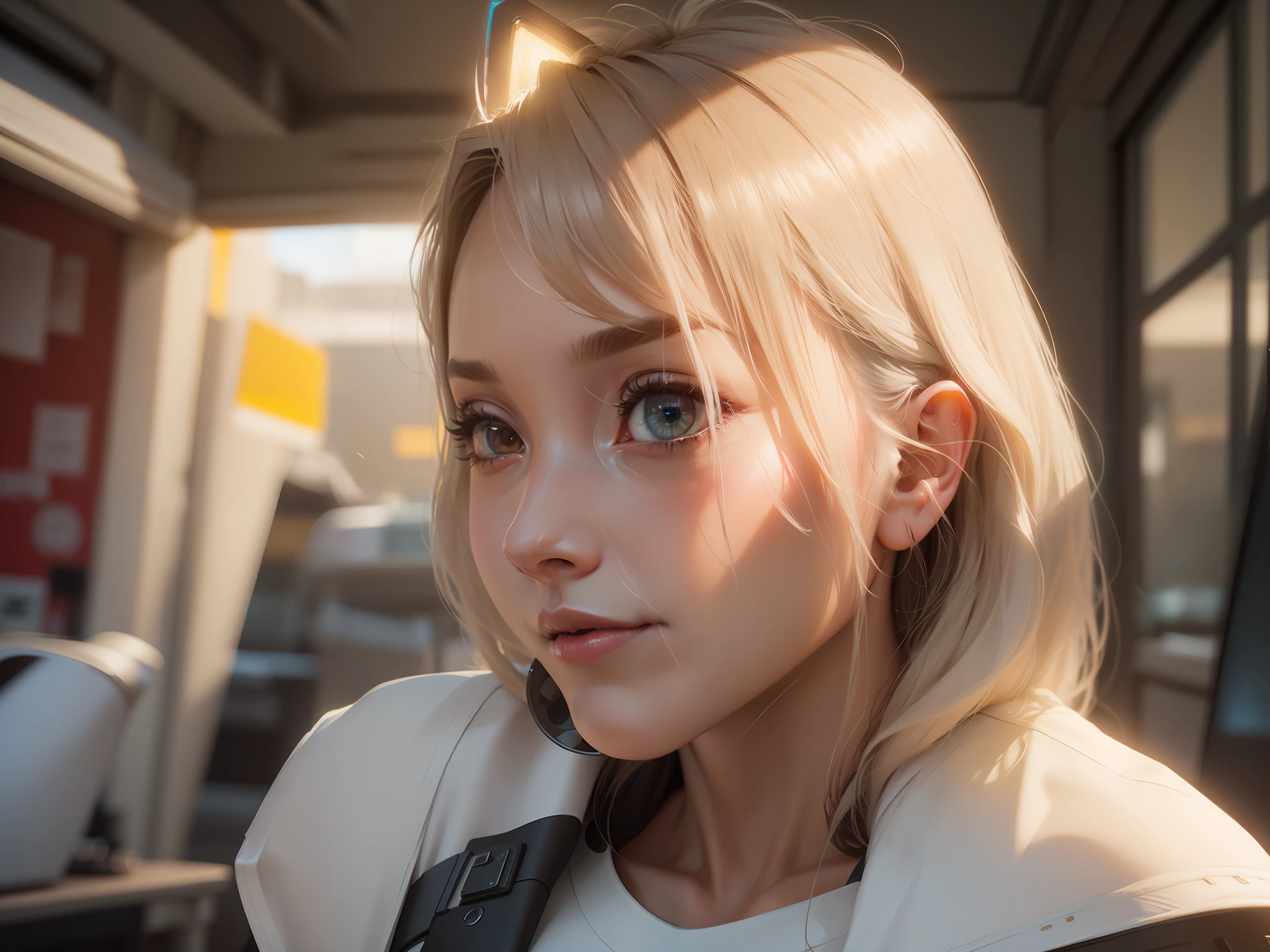 ((Best quality)), ((masterpiece)), (detailed:1.4), 3D, an image of a beautiful cyberpunk female,HDR (High Dynamic Range),Ray Tracing,NVIDIA RTX,Super-Resolution,Unreal 5,Subsurface scattering,PBR Texturing,Post-processing,Anisotropic Filtering,Depth-of-field,Maximum clarity and sharpness,Multi-layered textures,Albedo and Specular maps,Surface shading,Accurate simulation of light-material interaction,Perfect proportions,Octane Render,Two-tone lighting,Wide aperture,Low ISO,White balance,Rule of thirds,8K RAW,