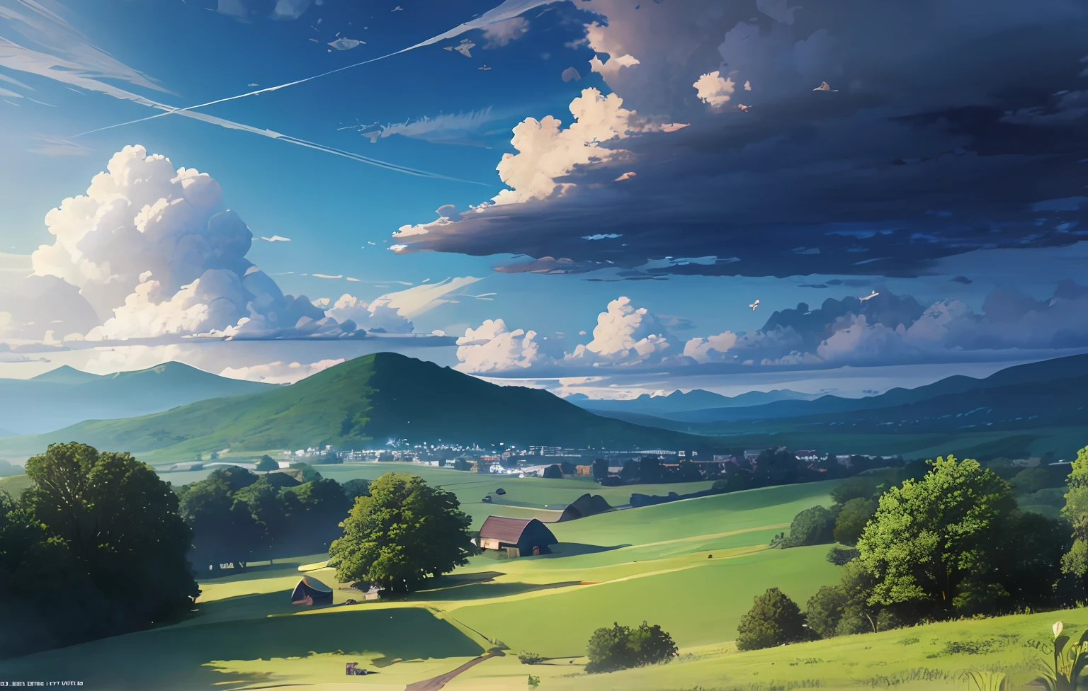 With a modern wilderness atmosphere in the evening,Interpret man-made and organic themes