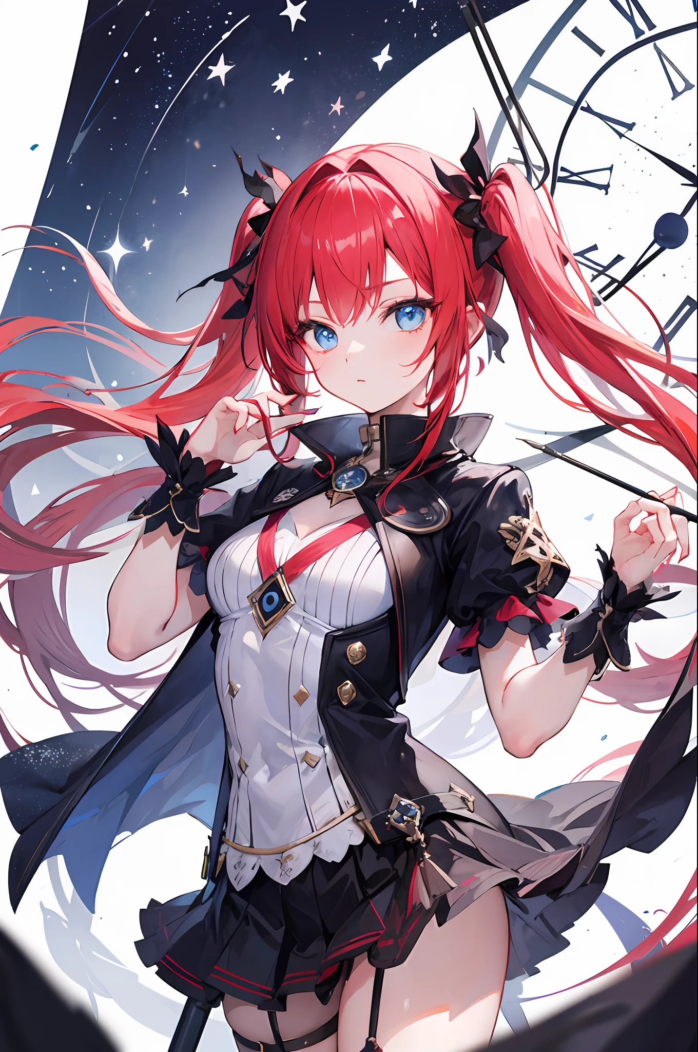 (masterpiece),(bestquality),red hair,twintails,(1girl),Amazing,beautifuldetailedeyes,blue eyes,finelydetail,Depthoffield,extremelydetailedCG,original,extremelydetailedwallpaper,loli,magic_circle,long_hair,wand,pentagram,clock,(masterpiece),(bestquality),(1girl),Amazing,beautifuldetailedeyes,finelydetail,Depthoffield,extremelydetailedCG,original,extremelydetailedwallpaper,loli,