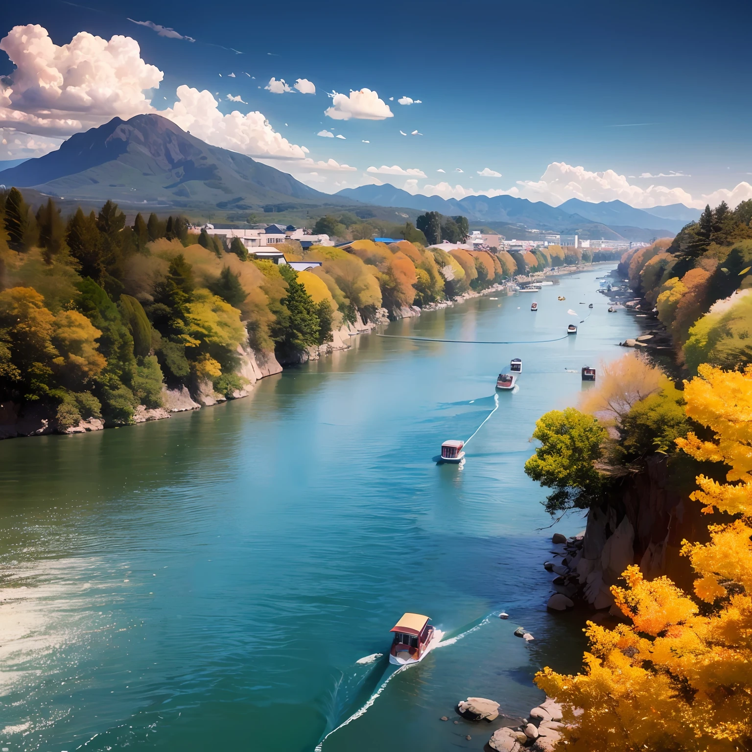 The day is over，The Yellow River flows into the sea，Chinese ink style，tmasterpiece，best qualtiy