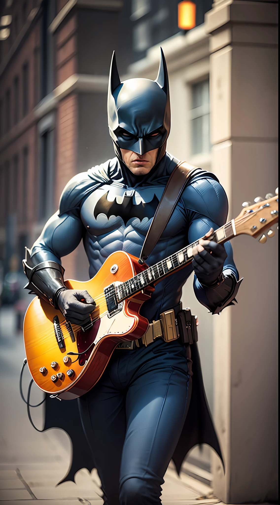 batman plays guitar