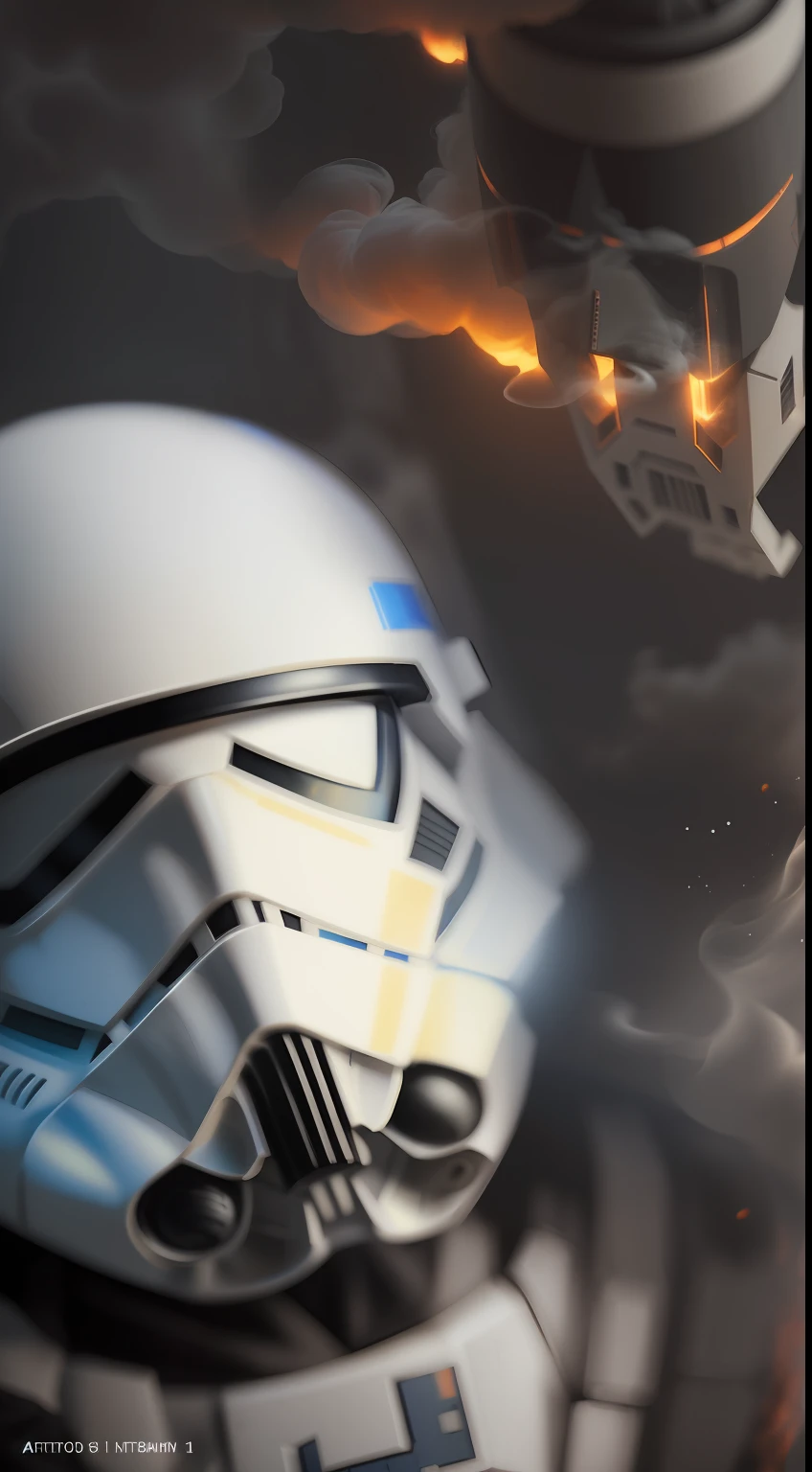 (A gloomy snapshot: 1.1), Epic Realistic, Black Star Wars Stormtrooper in a Red Smoke Cloud, soft cinematic light, Adobe Lightroom, Photo Lab, HDR, an intricate, Highly detailed, (Depth of field: 1,4), hyper-detailing (Artstation: 1,4), Cinematic, Warm light, Dramatic light (intricate details: 1,1)