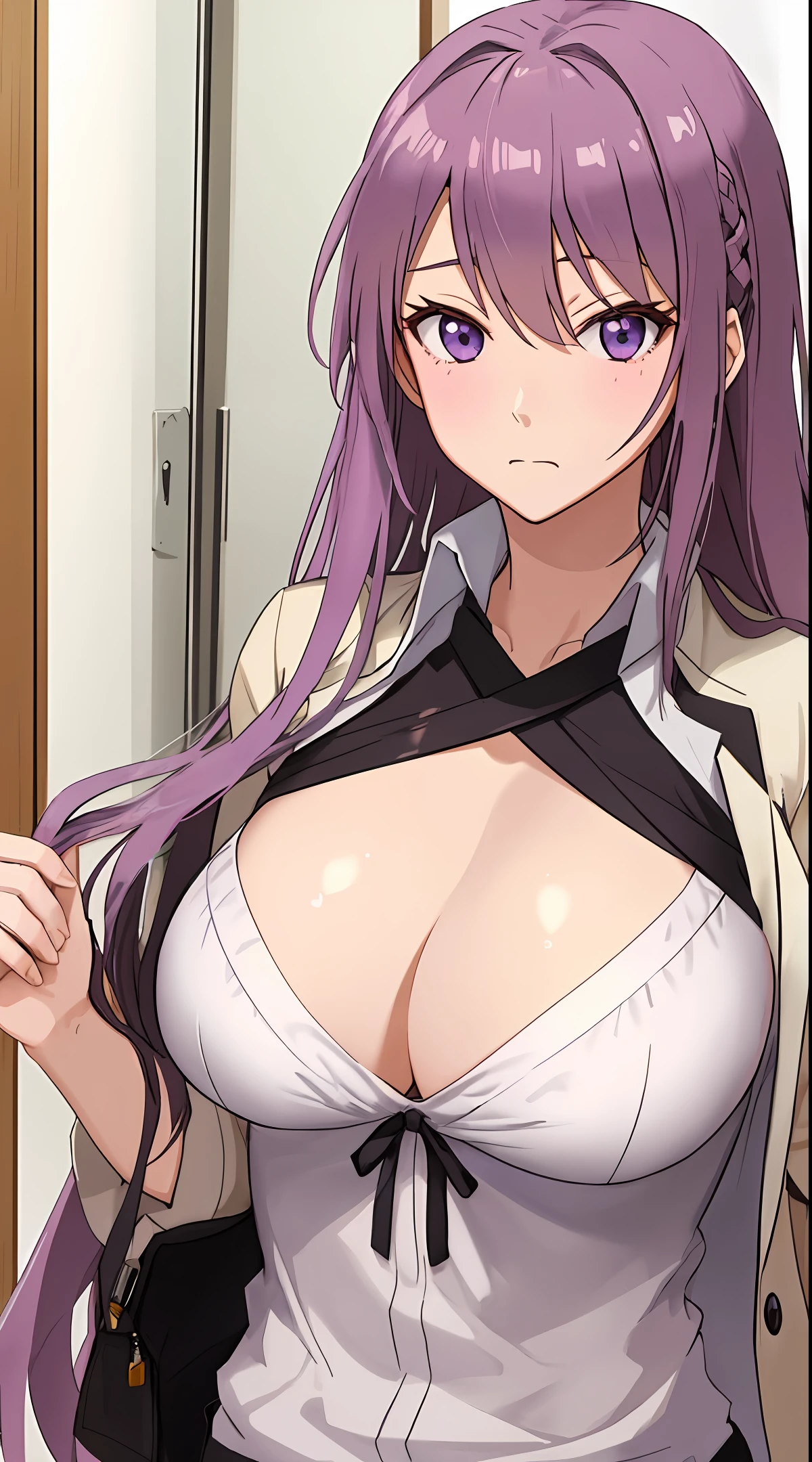Hinata Hinata,Purple colored hair,White eyes,Big chest,It is a personal wife,anime big breast