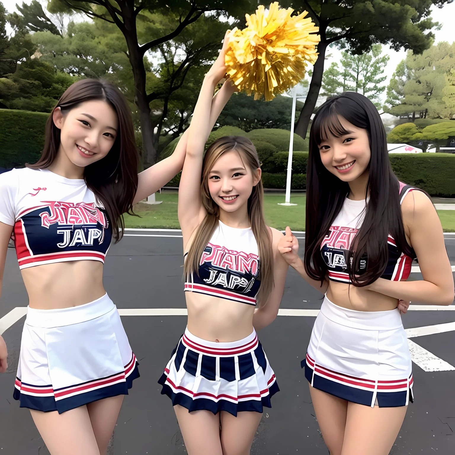 20-year-old Japan female、cheer girl、Mini skirt --auto