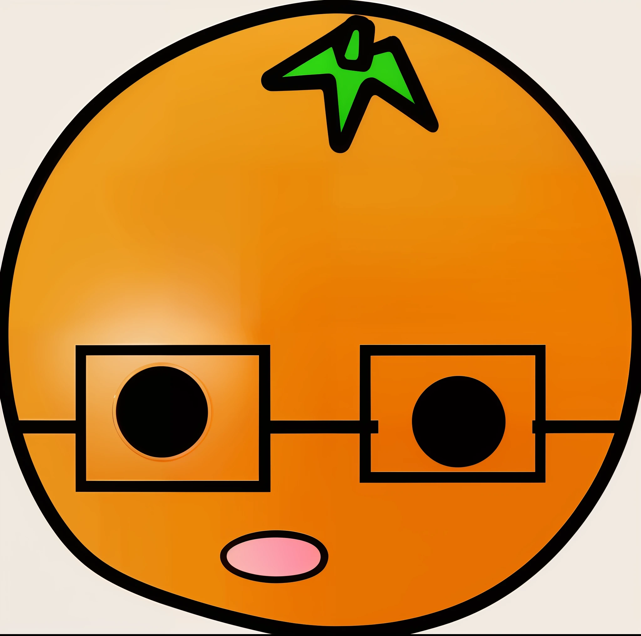 wears glasses,The orange
