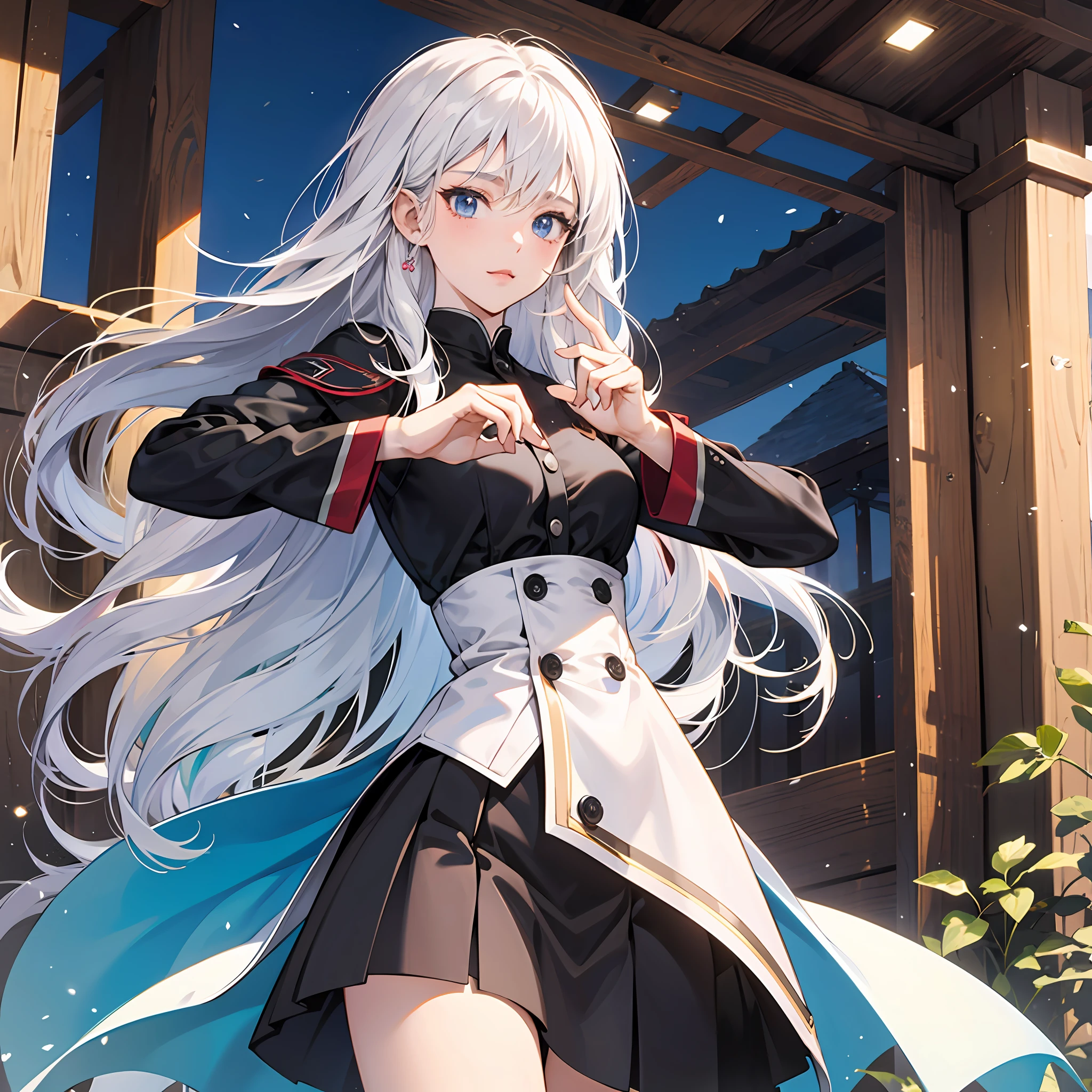 White-haired anime girl --auto