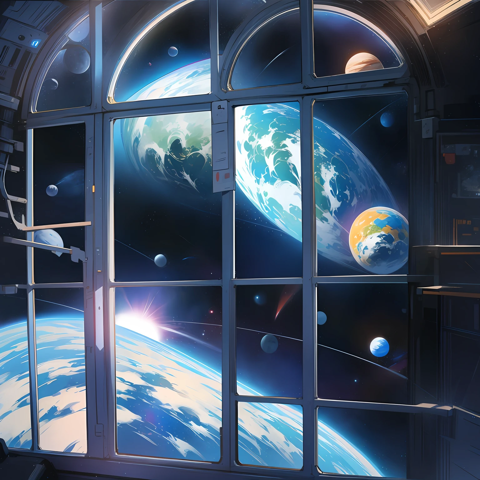 kosmos、Expressing the world view of picture books、We want a depiction that nurtures a story.。Representation of light、Depth-of-fie、Ideal colors、Making full use of emotional methods、Draw a picture book world floating in a mysterious and beautiful universe。 --auto