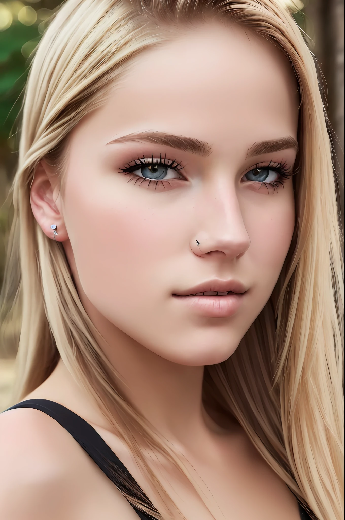 ((best quality)), ((ultra res)), ((photorealistic:1.4)), (intricate details), 19 years old, blonde, perfect face, makeup:1.5, face light, face detail,