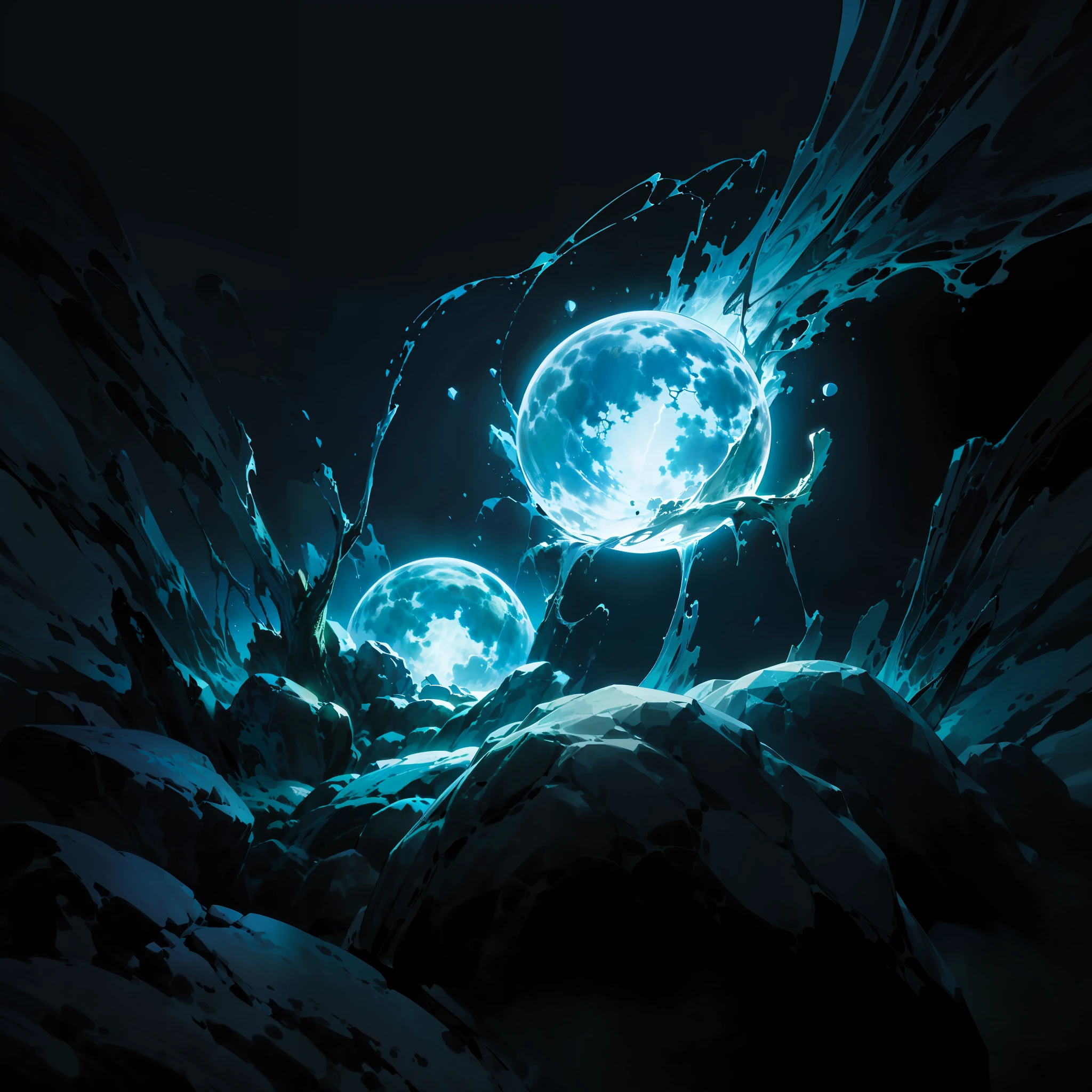 ((Deep and mysterious:1.2))，((Calm and silent:0.7+Peace of mind:0.6+Nirvana-like detachment:0.9))，((Complex and colorful:1.2+Supersaturated and vivid:1.1))，((Realistic and realistic:1.2+Abstract emotions:1.1))，Gorgeous and gorgeous，An embodiment of mysterious powers。