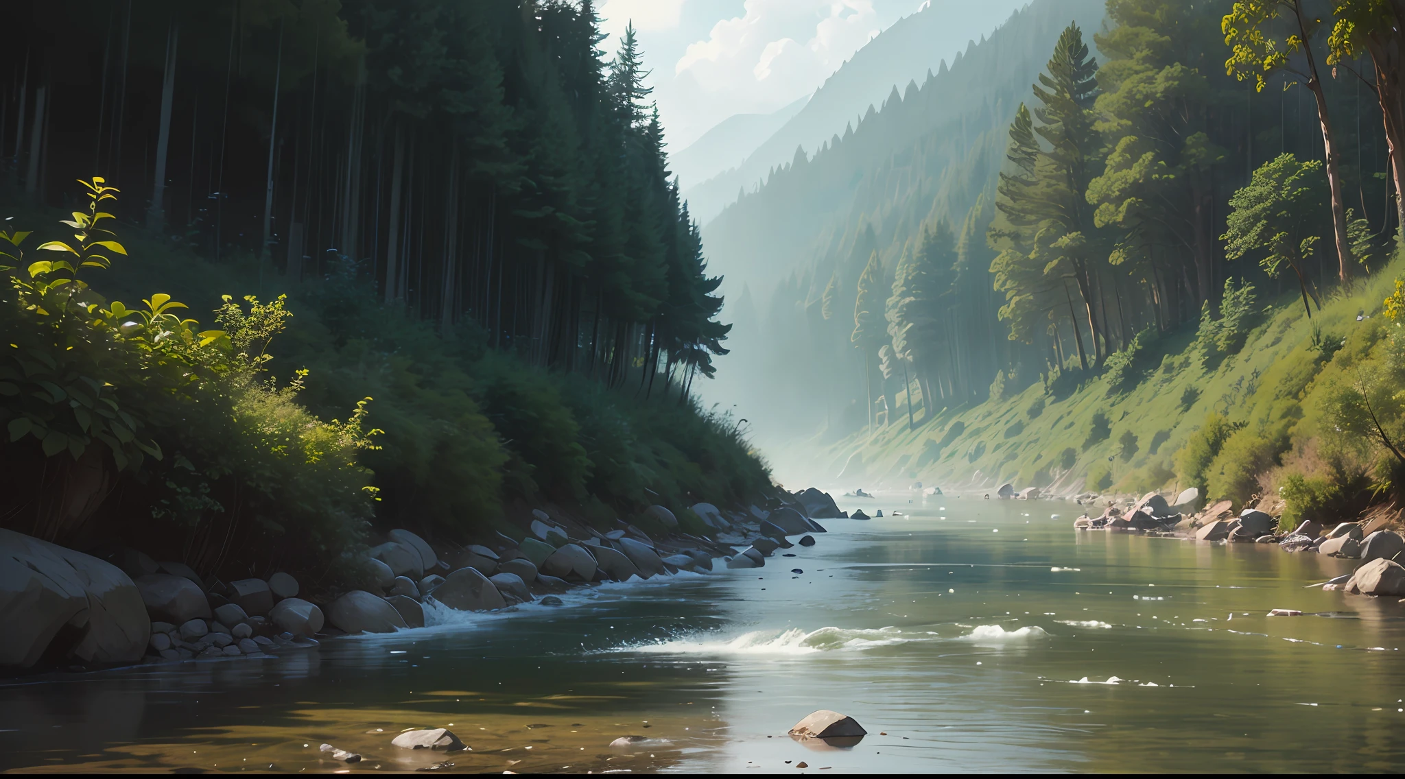 River rainy