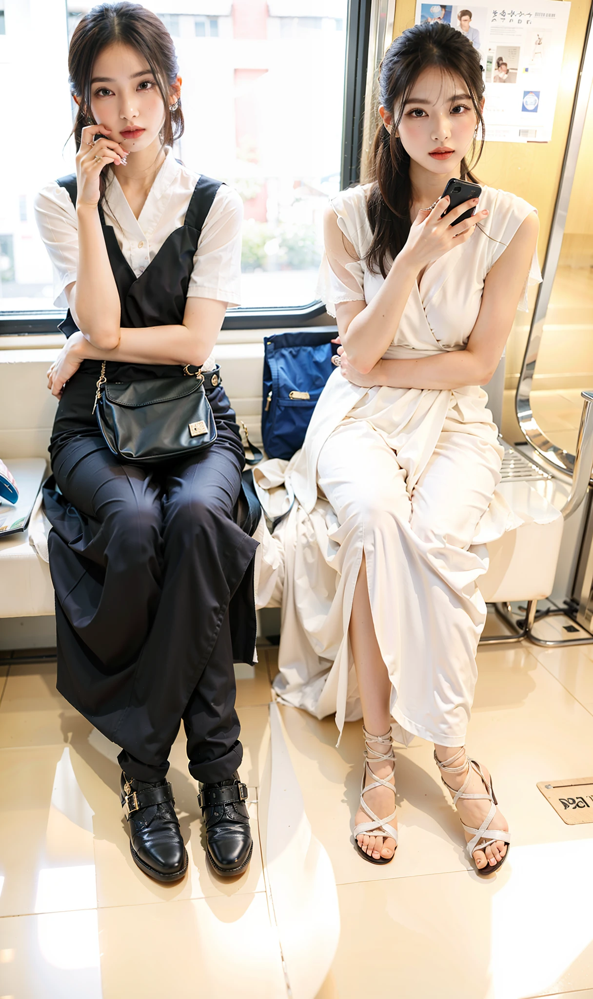 White lace-up heeled sandals,Expose beautiful toes,