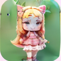 Super cute girl full body 3D drawing，adolable，Pop Mart Blind Box,super high image quality，tmasterpiece，4K,ssmile，sprout，tmasterpiece，tmasterpiece，tmasterpiece