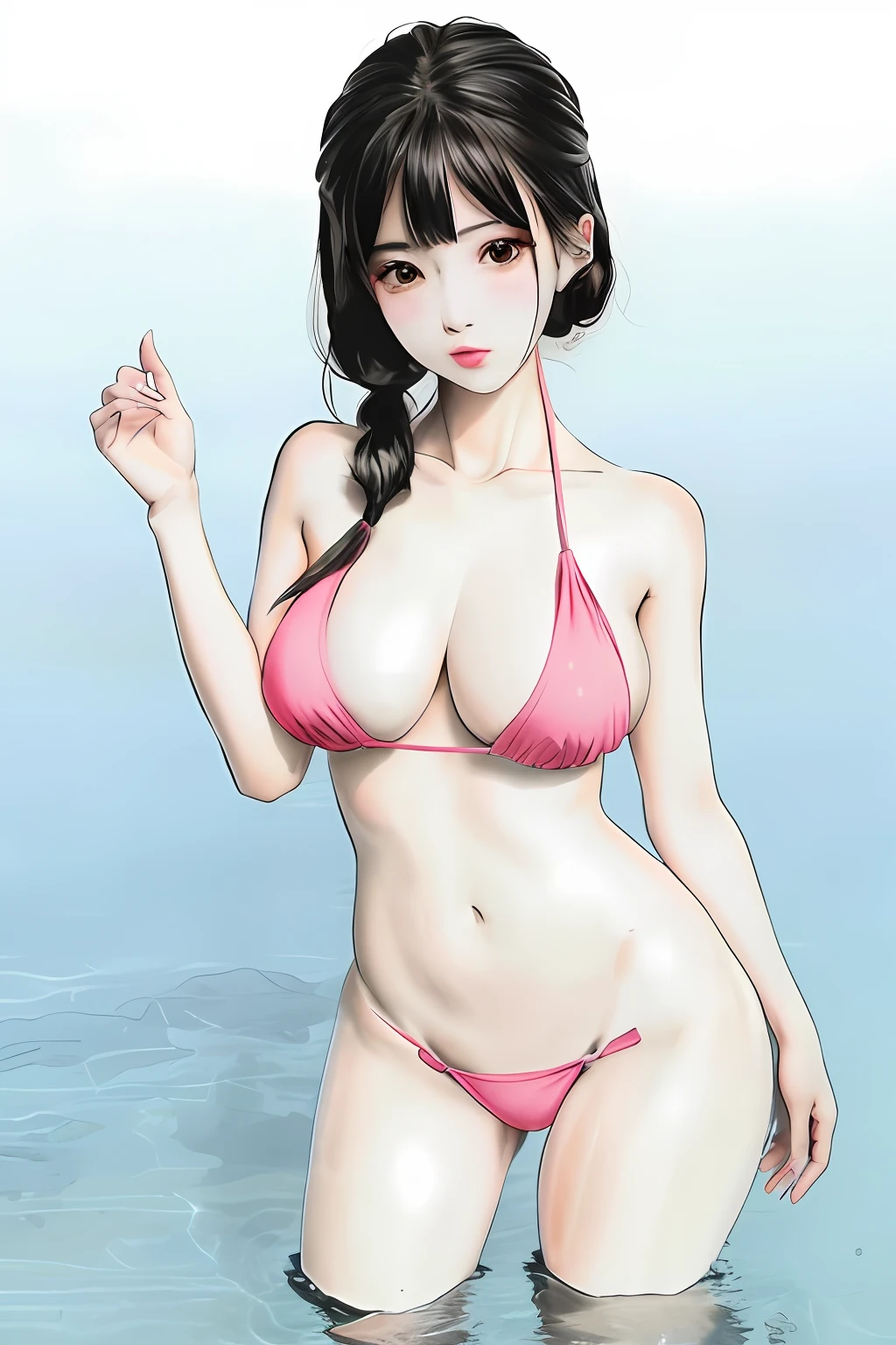 Chinese big breasts,water ink,最好质量