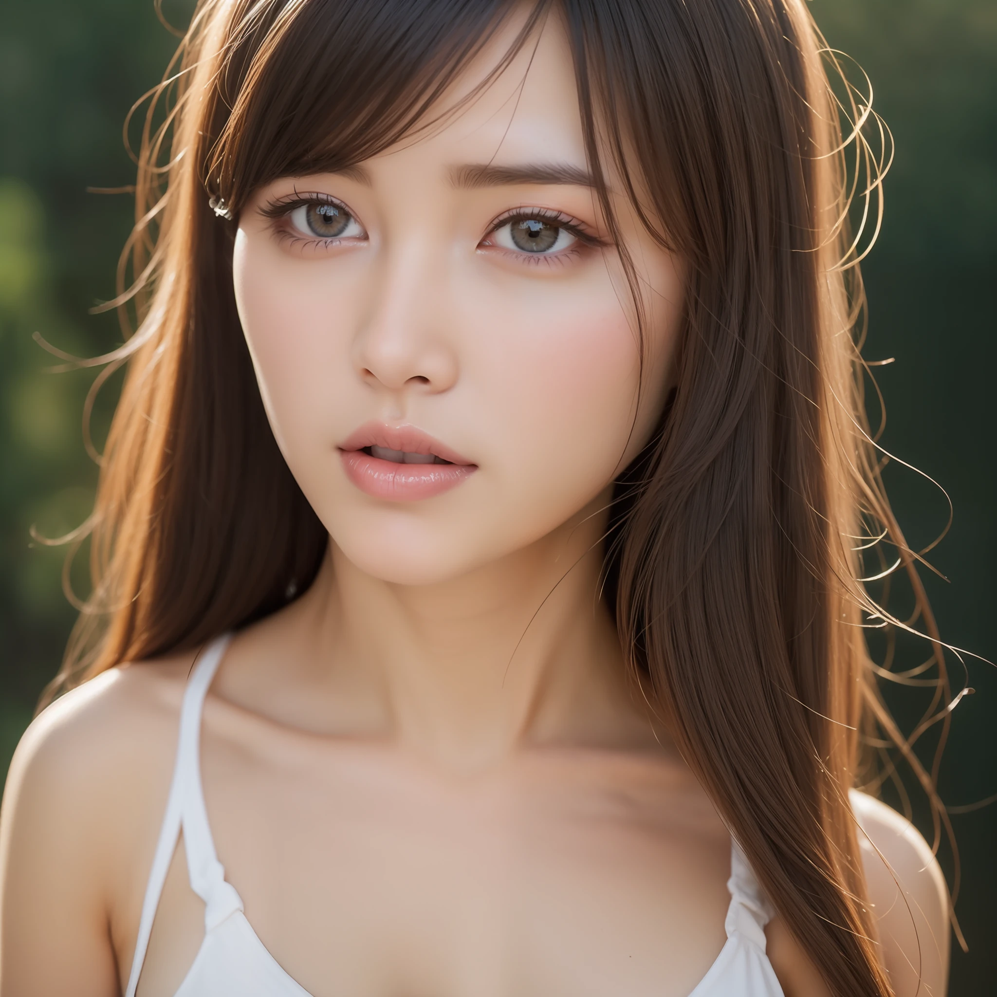 Beautuful Women　Colossal tits　undergarment　full body Esbian　Super delicate eyes　Super delicate face　beautiful countenance　goddes　A detailed eye　A detailed face　Good Style　二重まぶた　Sexual face　1人　Long
