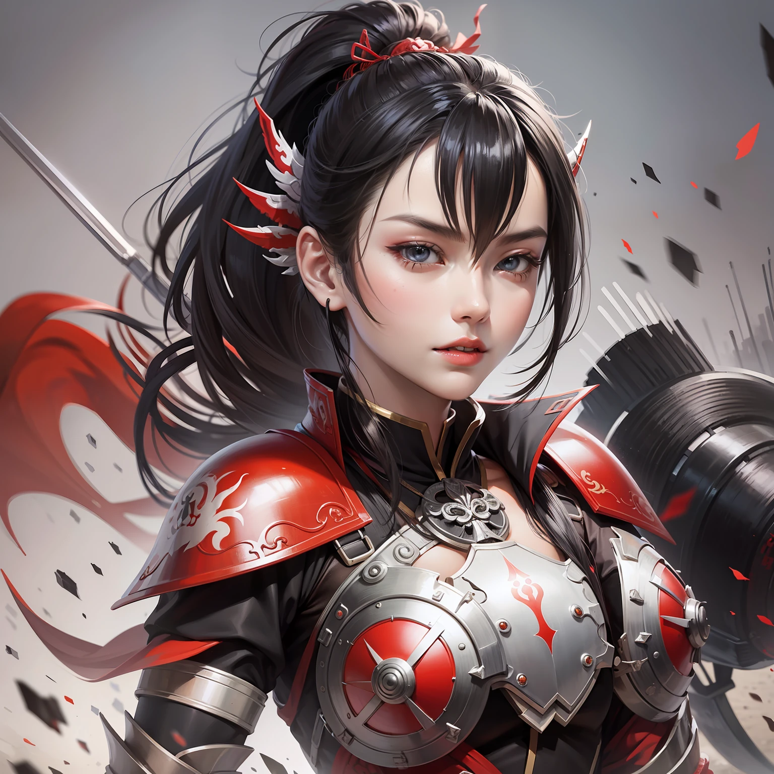 Chinese ancient style,Holster texture,Full coverage armor --auto