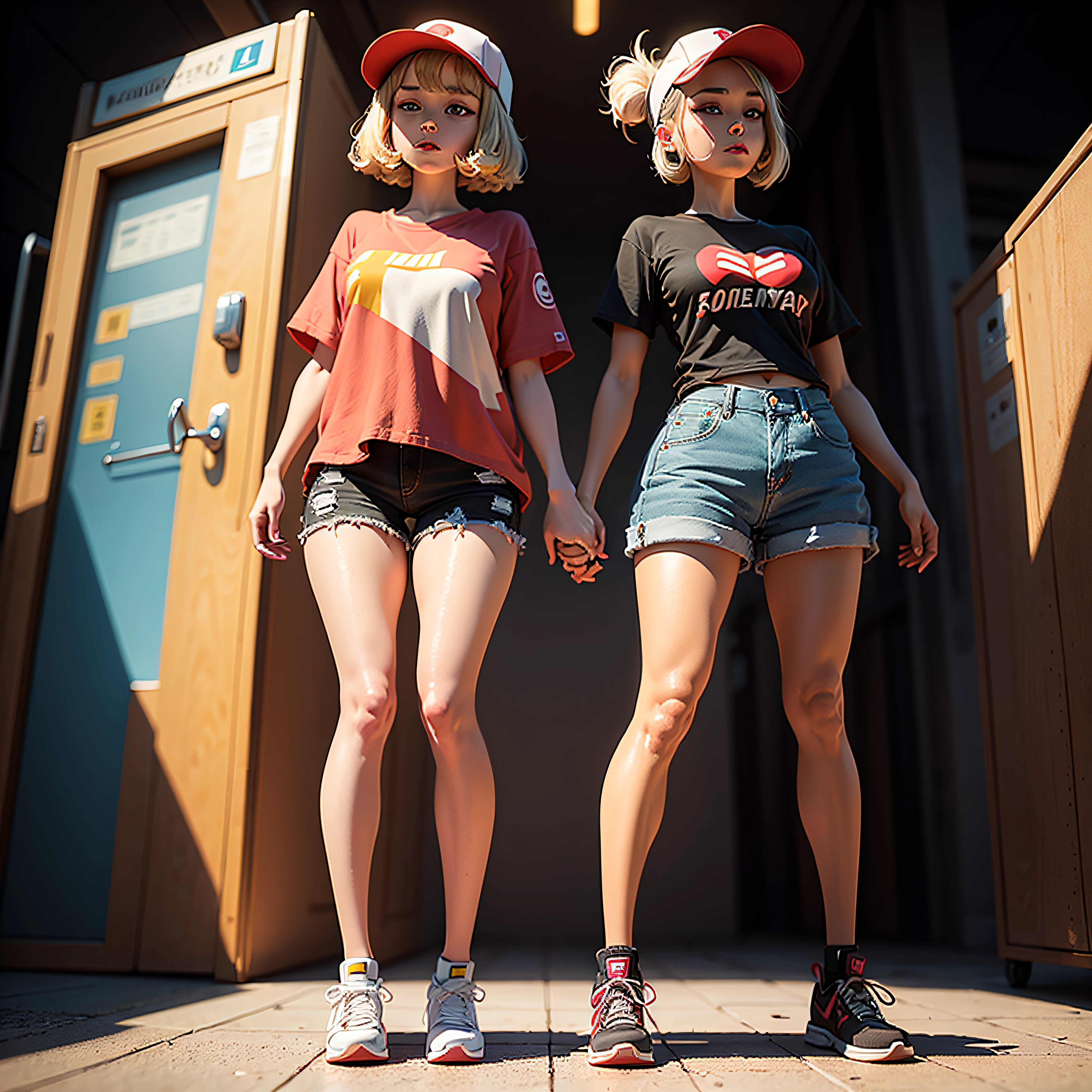 a silhouette design of a human, t- shirt art, 3D vector art, cute and quirky, bright bold colorful, black background, red and white colours, digital painting, low-poly, bird's-eye view, isometric style, retro aesthetic, focused on the character, 4K resolution, photorealistic rendering, using Cinema 4D, front side, --auto