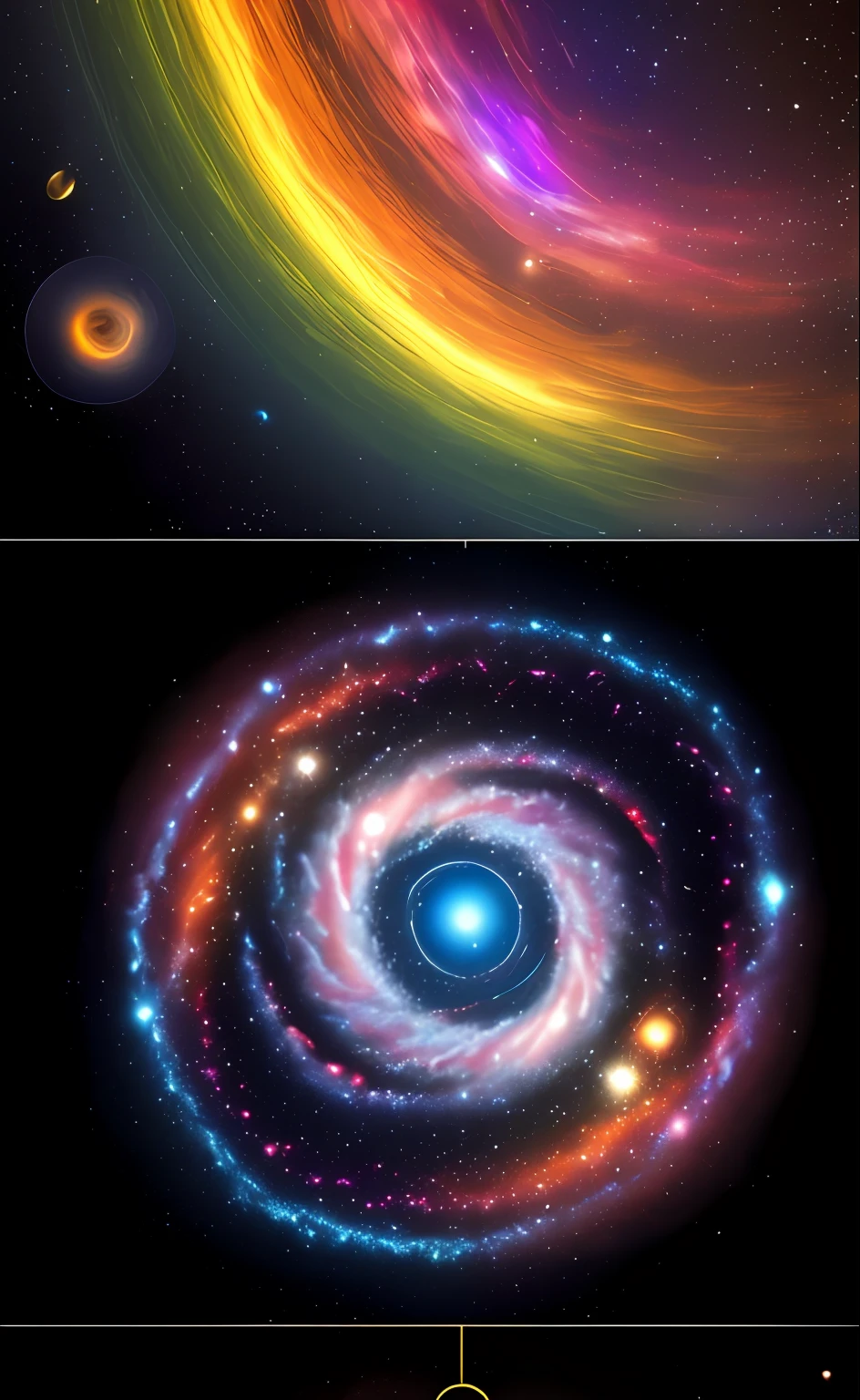 Continuous patterns of galaxies and planets, Cosmic design, Repeating pattern design, arte em tecido, flat illustration, Rainbow Core, limpeza altamente detalhada, obra-prima fotorrealista, fotografia profissional, fundo de campo simples, isometric, saturno, em 4k, na cor future dusk, cor roxo