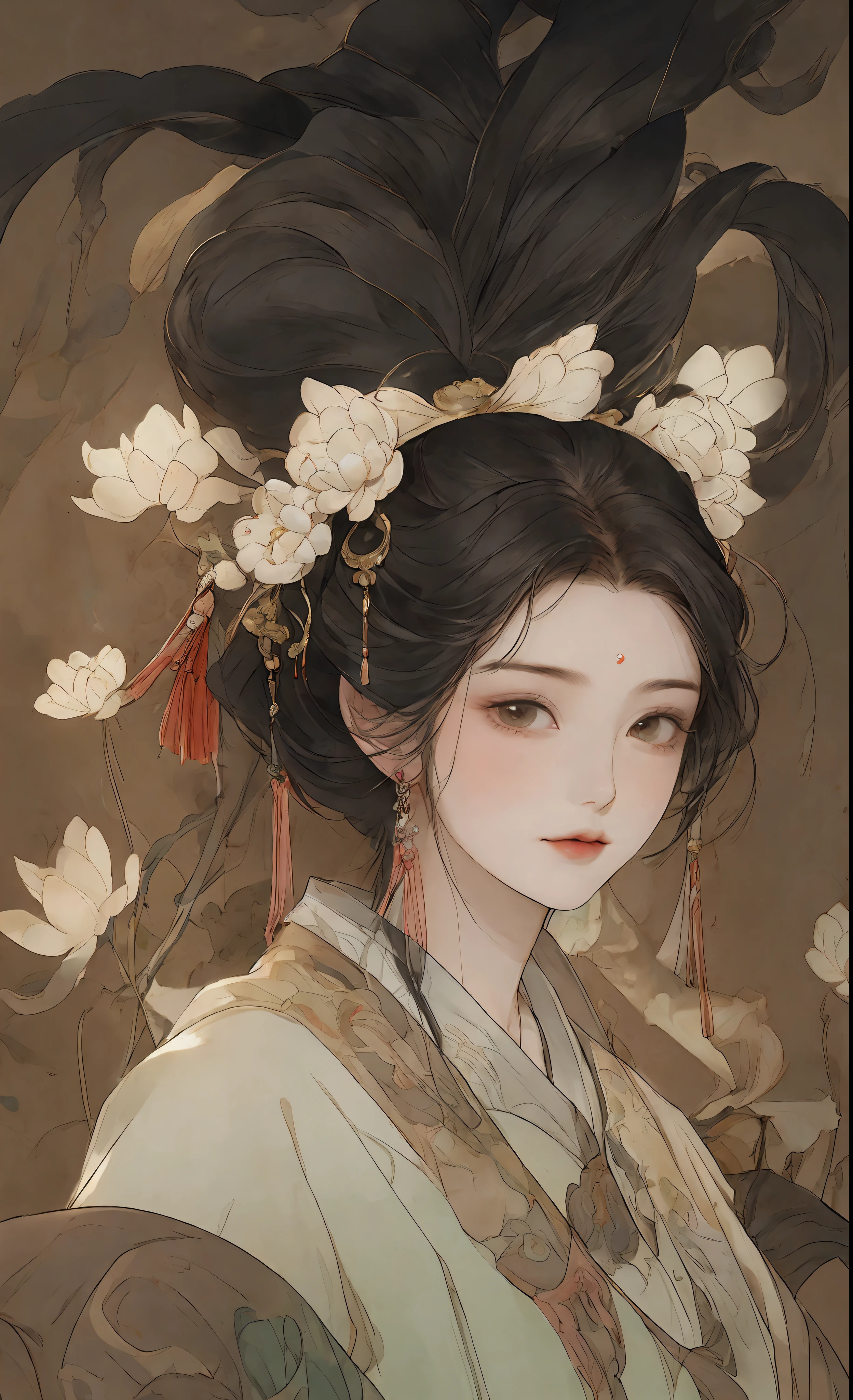 A girl, ancient Chinese costume, whole body, sunshine, clear face, clean white background, masterpiece, super detail, epic composition, ultra HD, high quality, extremely detailed, official art, uniform 8k wallpaper, super detail, 32k