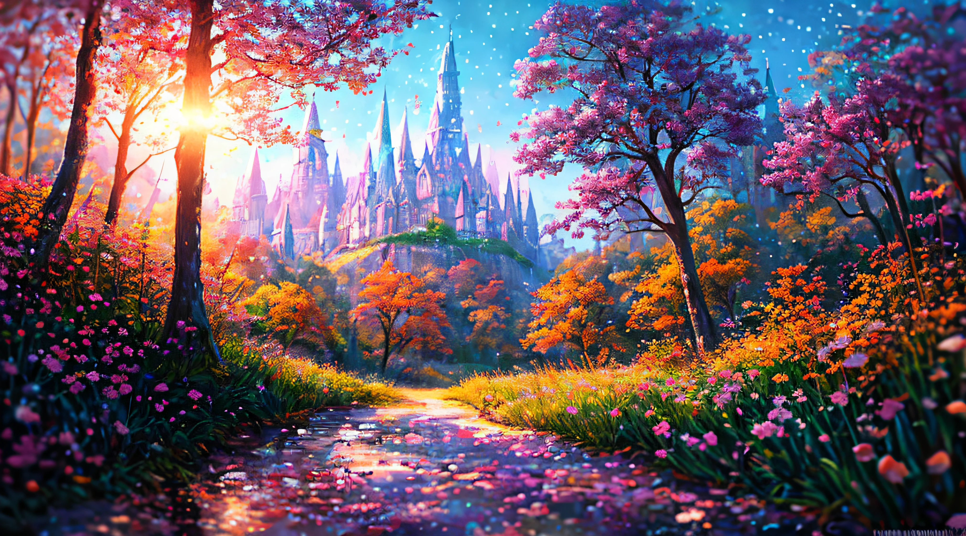 masterpiece, best quality, high quality,extremely detailed CG unity 8k wallpaper, An enchanting and dreamy scene of a fantasy forest, with towering trees, glowing mushrooms, and hidden fairy glens, creating a sense of mystique and enchantment, artstation, digital illustration, intricate, trending, pastel colors, oil paiting, award winning photography, Bokeh, Depth of Field, HDR, bloom, Chromatic Aberration ,Photorealistic,extremely detailed, trending on artstation, trending on CGsociety, Intricate, High Detail, dramatic, art by midjourney