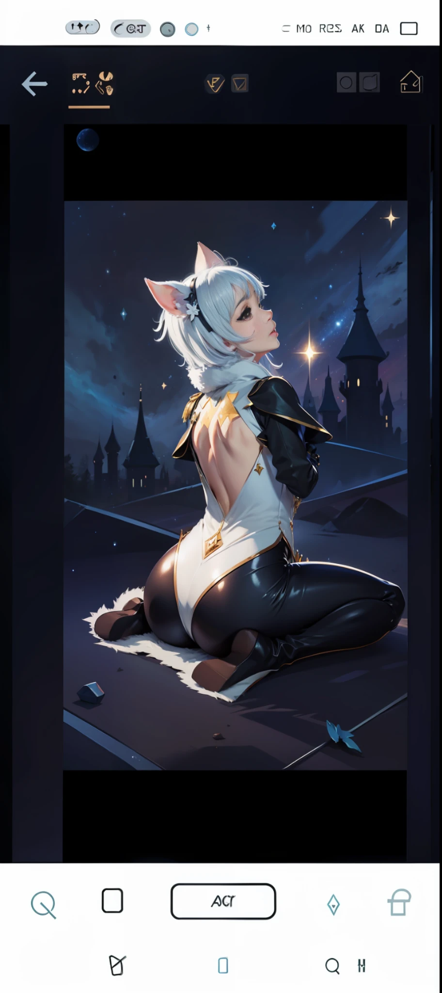 Starry sky,Pounced on anthropomorphism,𝓡𝓸𝓶𝓪𝓷𝓽𝓲𝓬,Royal sister