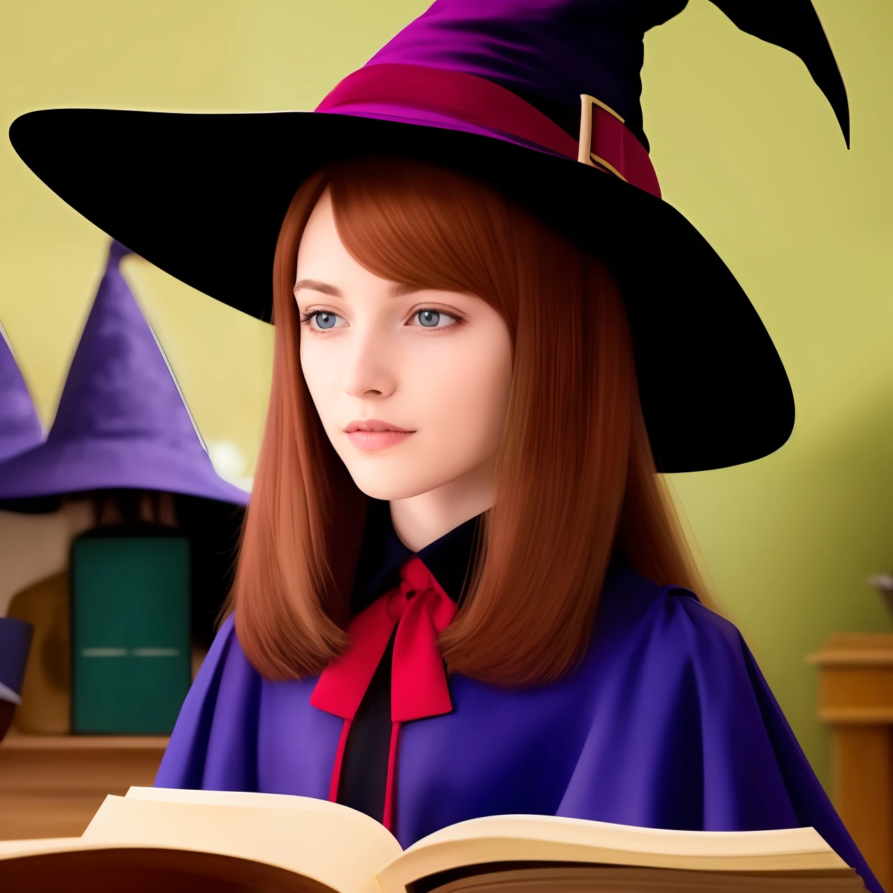 whaite hair，the witch
