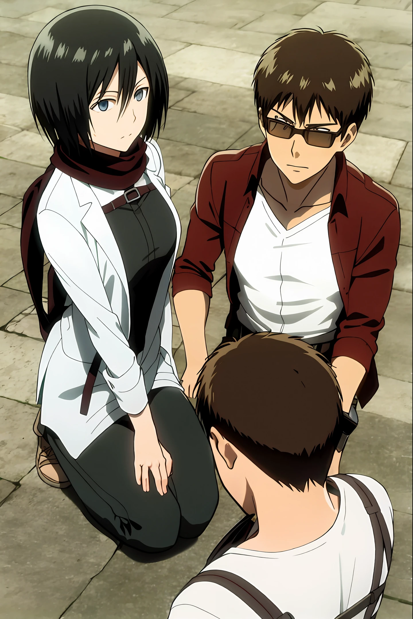 Mikasa Ackerman with Alan Jaeger