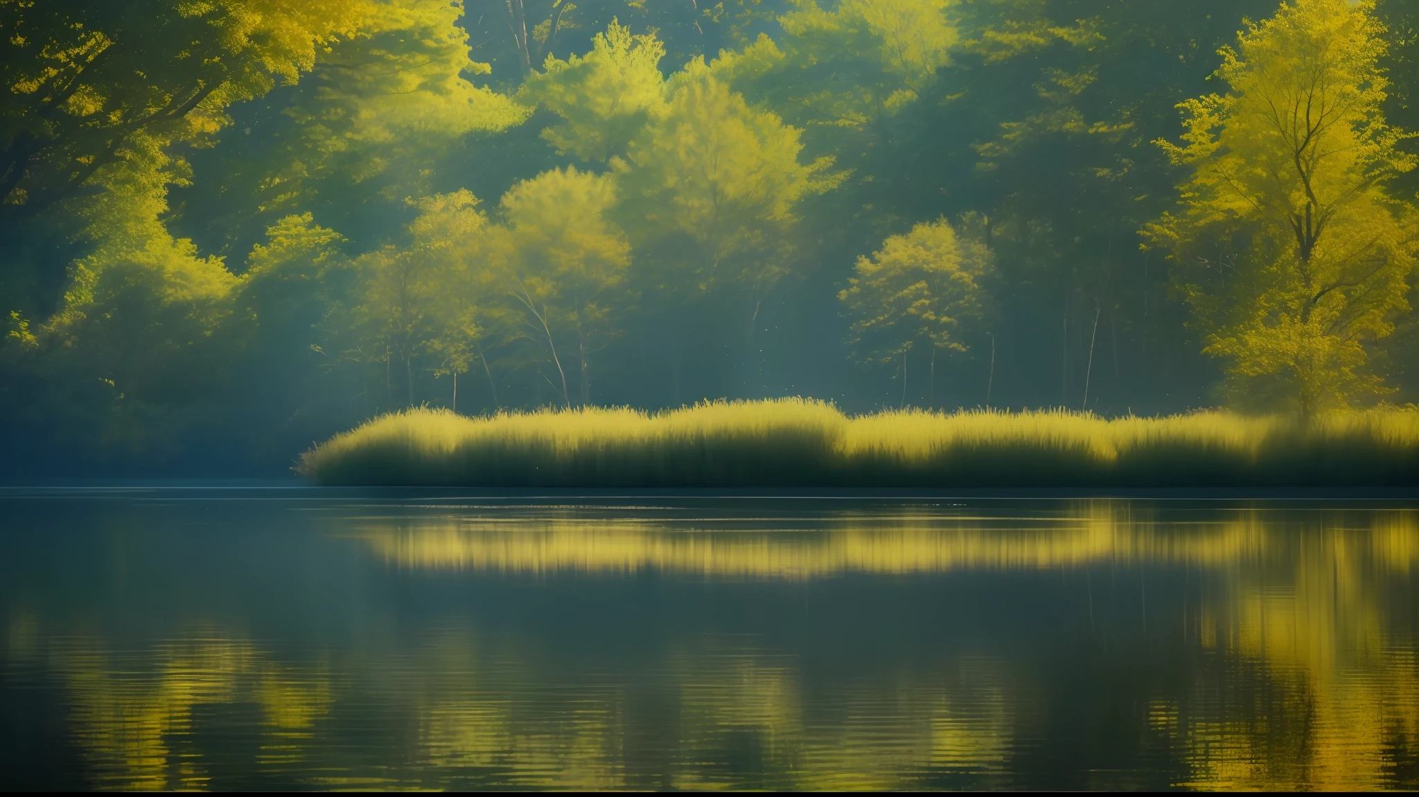 (RAW photo, foto realista, Unreal Engine 4, 8K, Ultra-clear, Detailed colors, Wide range of colors, Extreme Scene Detail, shading, Smoothing, smoothing out the details of errors, RAW photo, нереальное Engine 4, 8K, Ultra-clear, Detailed colors, Wide range of colors, Extremely high detail of the scene, shading, Smoothing, Smoothing errors, RAW photo, Unreal Engine 4.8K, Ultra-clear, Detailed color, Wide range of colors , Scene Details, Extremely tall object, (8K, photo RAW, beste-Qualit, tmasterpiece: 1,2), (realisti, photo-realistic: 1,37), model shoot style, (extremely detailed CG Unity 8K wallpaper), professional majestic oil painting by Ed Blinkey , Atey Ghailan, Studio Ghibli, Jeremy Manna, Greg Manchess, Antonio Moro, Trending on ArtStation, trending on CGsociety, Intricate, high detail, sharp-focus, dramatic, photorealistic drawings by Midjourney and Greg Rutkowski, Scene Details, Extreme objects, shading , Smoothing, smoothing out the details of errors) wideshot, [letho, Lake, dawning, woods, Detailed forest, Reflection in water, 真实感]
