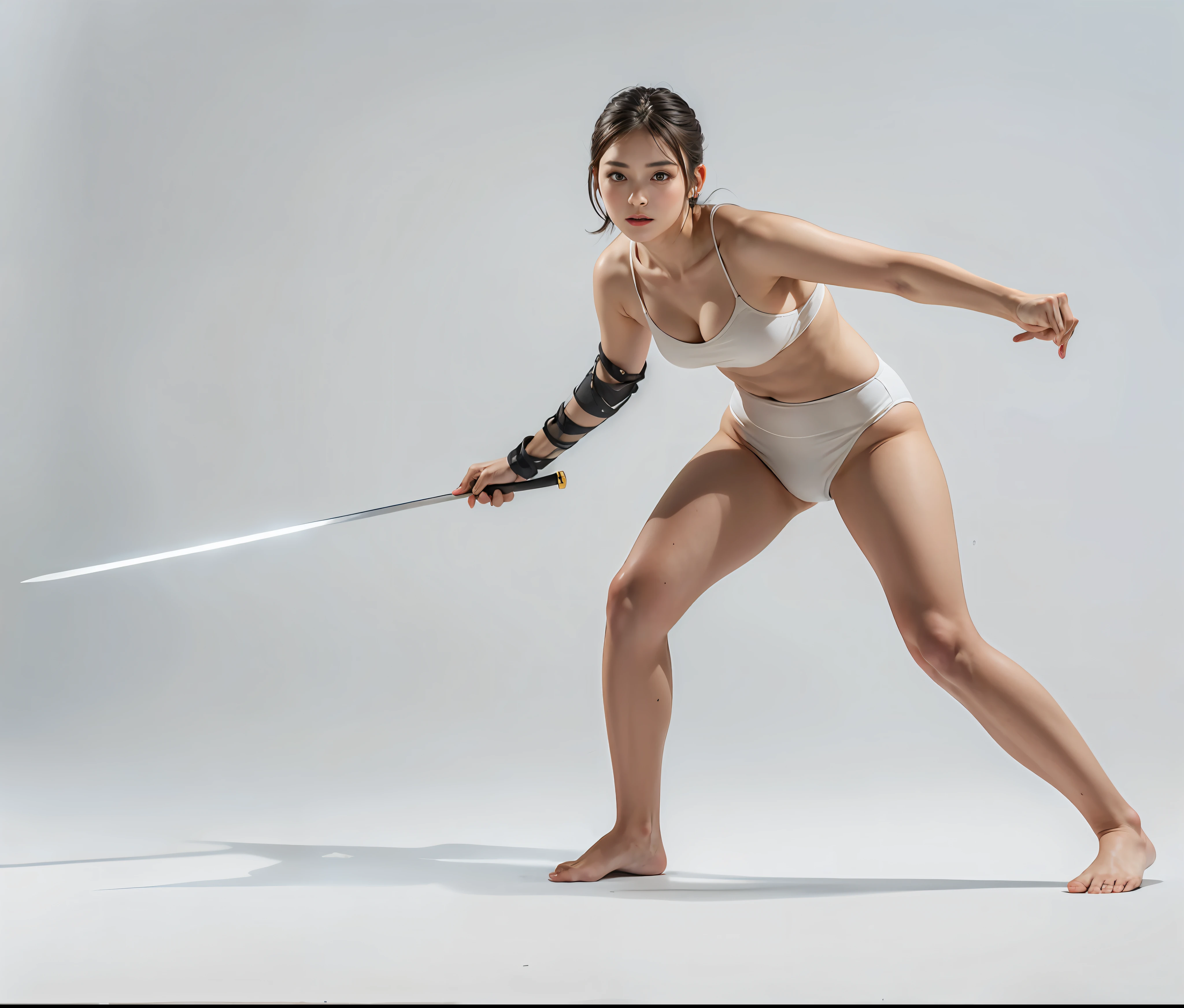 Arad woman in armor holding a sword, unsheathing her katana, Armed with an epee sword, practising her sword staces, The long sword in her hand, Holding a spear, holding sabre, fencer, holds a spear, holding a broadsword, she is holding a katana sword, posing with a sword, holding a whip