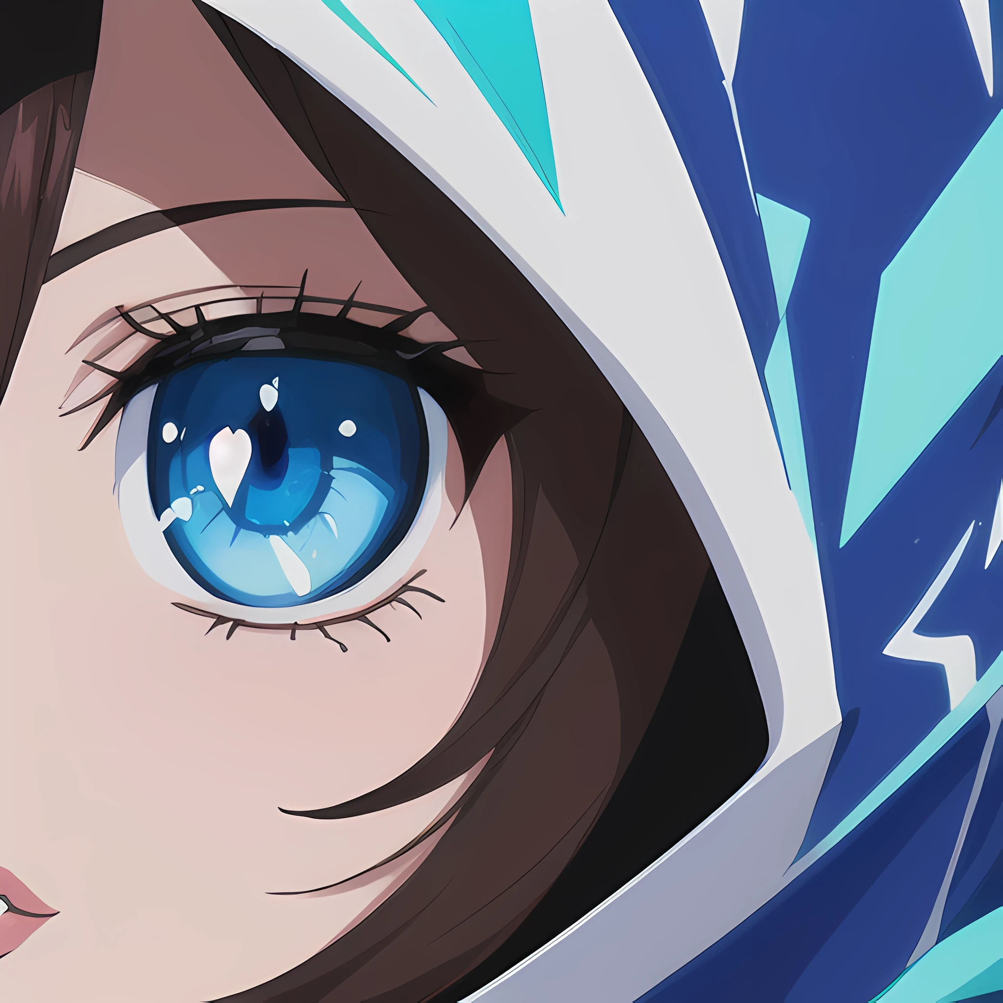 ((close up portrait of middled age woman with a hood on & with big huge giant blue eyes & tiny nose & closed wide thick mouth full lips!!!:1.5)), she is looking at the camera & her expression is solemn, colorfull anime portait, colorfull anime profile, solemn expression, mysterious portrait of a woman, inspired by Naruto anime series, myself, mysterious portrait, mysterious eerie portrait, night!!! (((masterpiece))), (((best quality))), ((ultra-detailed)), (highly detailed anime illustration), ((an extremely delicate and beautiful)),(from side),cinematic light,((1anime woman)),solo, black background, extreme detailed,colorful,highest detailed