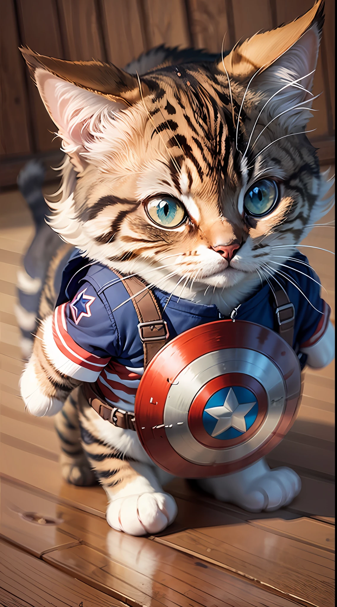 cute captain america cat