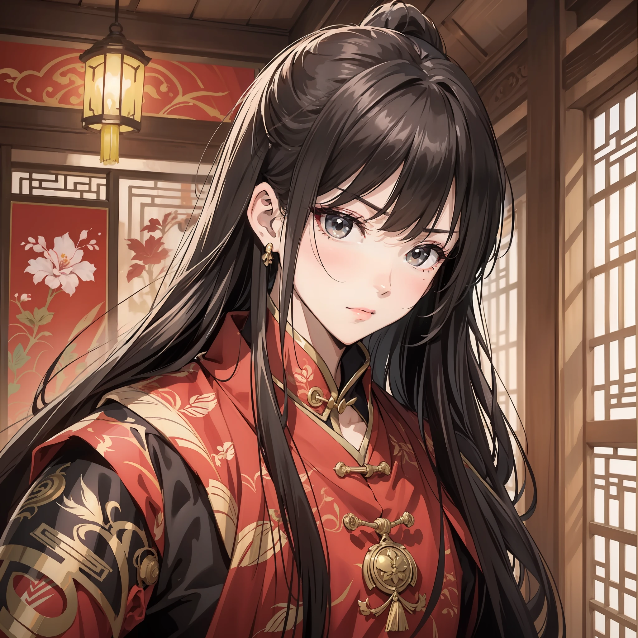 Tie high ponytail