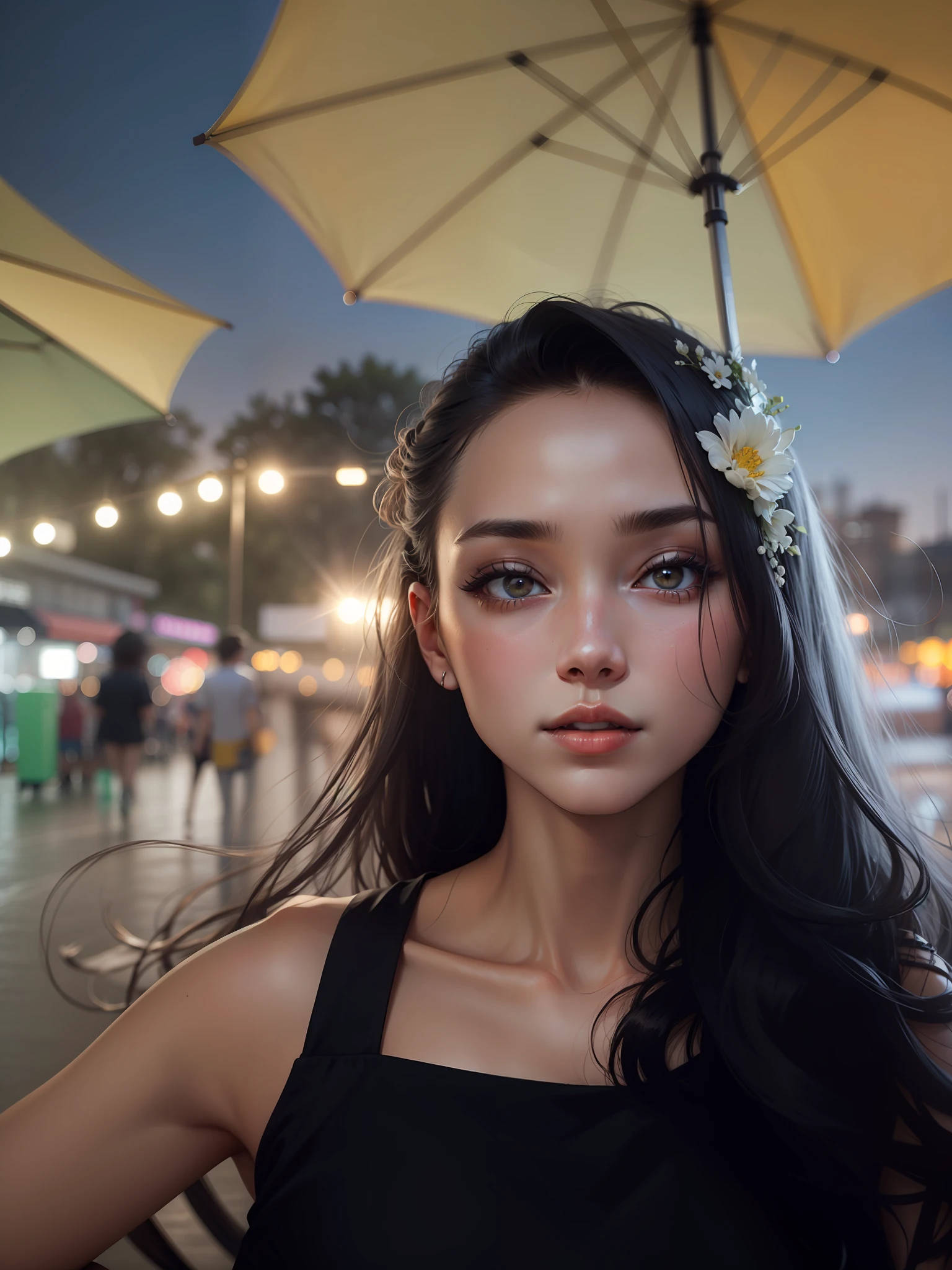 Beautiful female with white skin