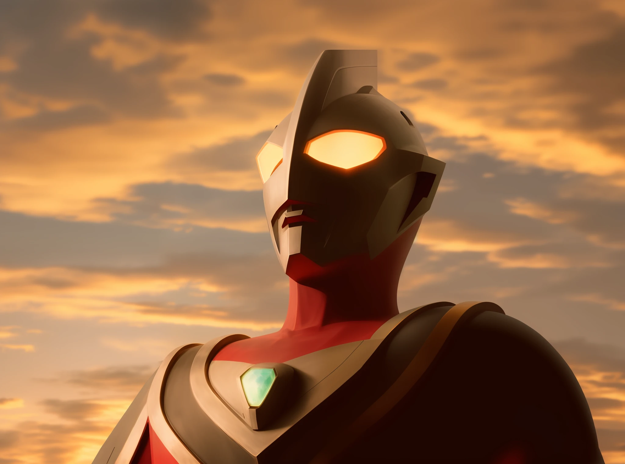Gaia Ultraman，evening light