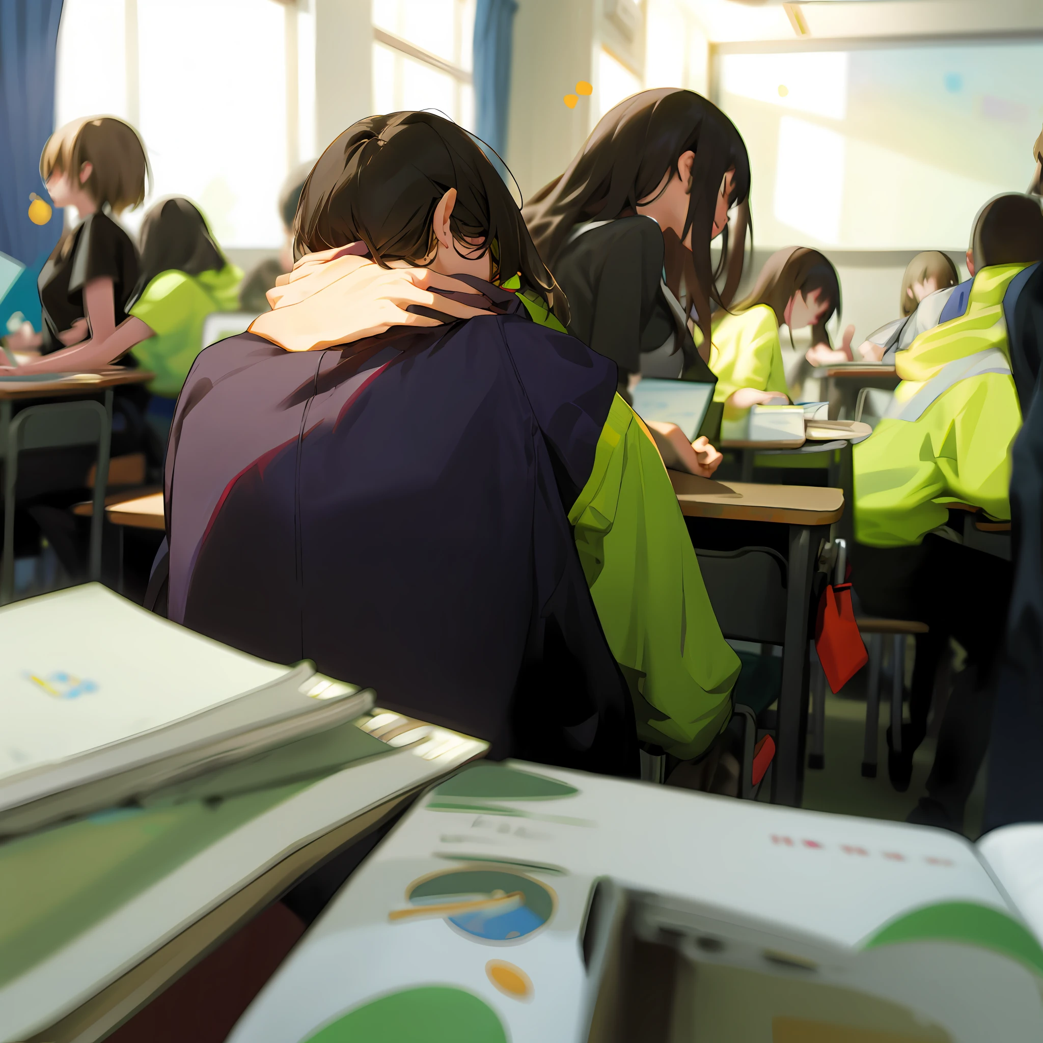 Realistic and welcoming classrooms,Vivid and vibrant。Bright light，Exquisite teaching facilities and beautiful indoor surroundings have unobstructed views。Teachers and students collaborate with each other，Advance learning，It creates a harmonious and comfortable learning atmosphere。It's an inspiration、Colorful learning spaces。