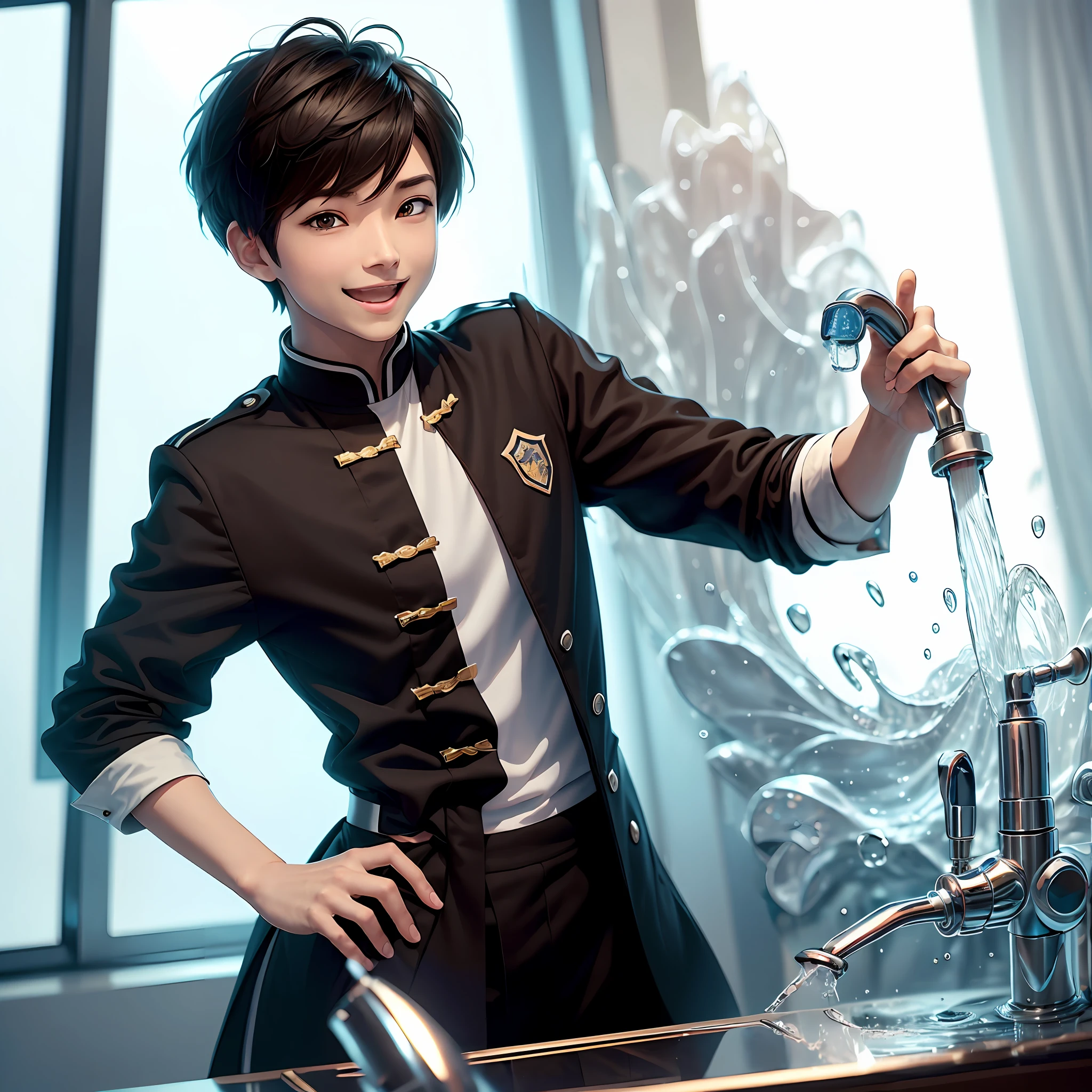 Valve with faucet in hand, Control the flow of water