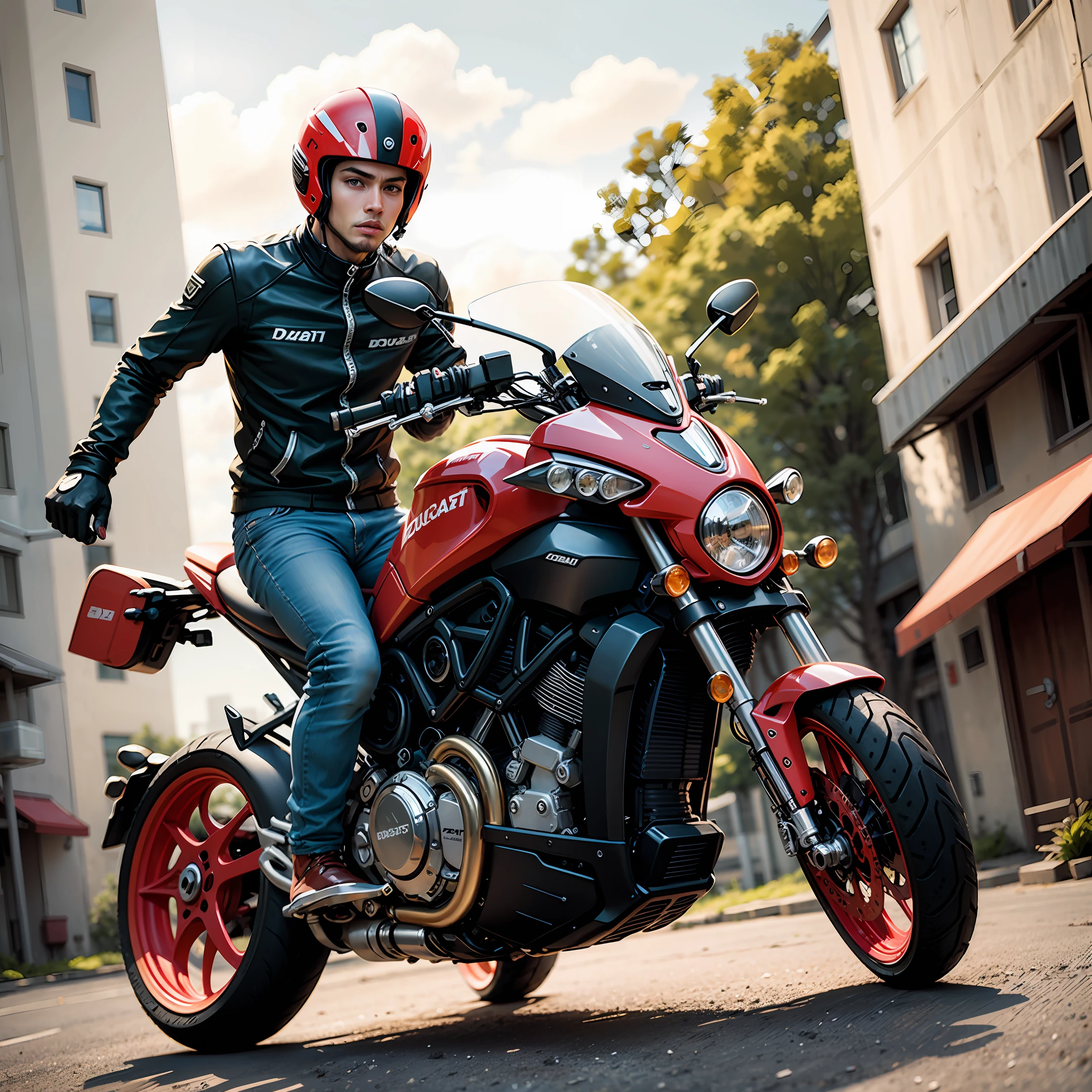 Ducati self-tour 800,dynamic blur,Libido boy,Retro