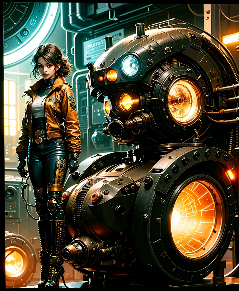 A cute kitten made of metal, robot, cyberpunk style, ((intricate details)), hdr, ((intricate details, super detailed)), cinematic footage, vignette --auto