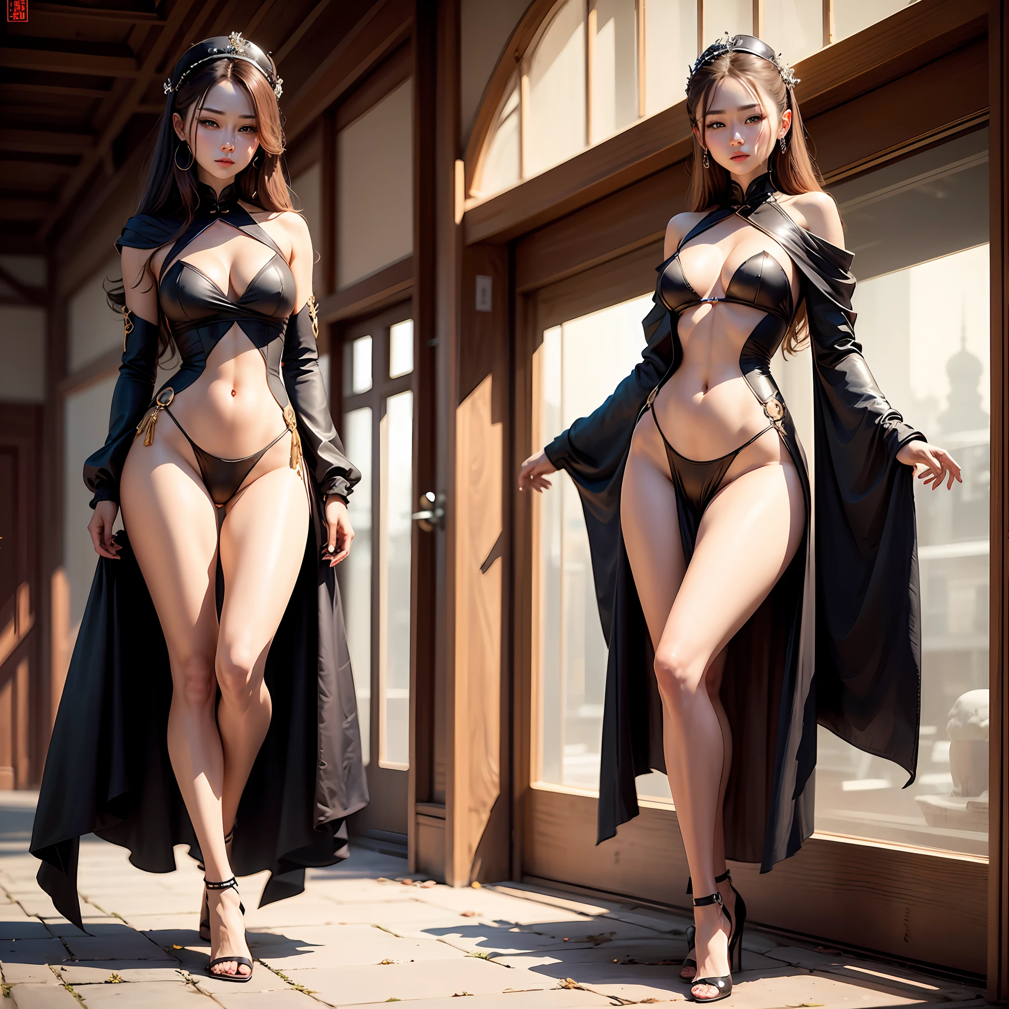 a beauti,Be sexy,The chest should be large,The legs should be long and thin, and the buttocks should be full,Royal sister,To look handsome and cold,Hair should be dark and straight。 --auto