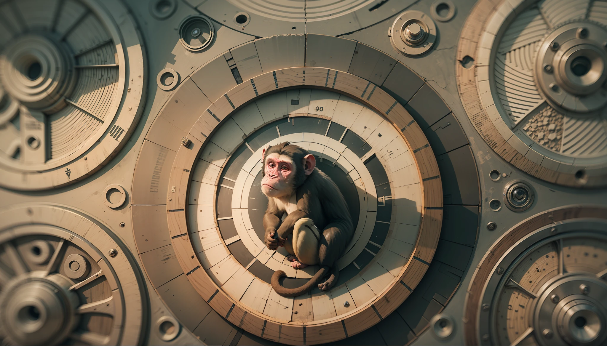 **Create a vector logo,As a logo,The size is 30*30,monkeys,frontage,contours,Center design,Leonardo diffusion reference,Mid-career reference,8K分辨率,Graphics Engine 5,3D images,Full frame ,The monkey is surrounded by a circle,Inside the circle is written with text:Lucky Monkey --auto --s2