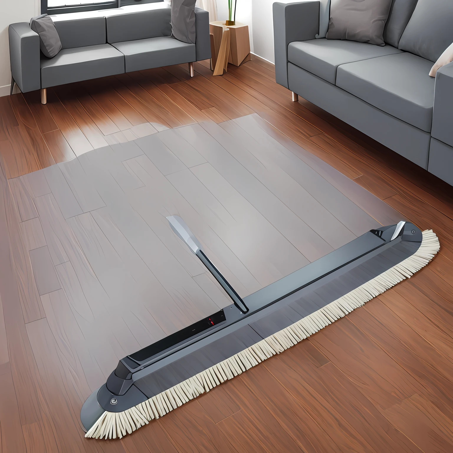 Hands-free washing of the flatbed mop,Living room visit,Mopping effect --auto