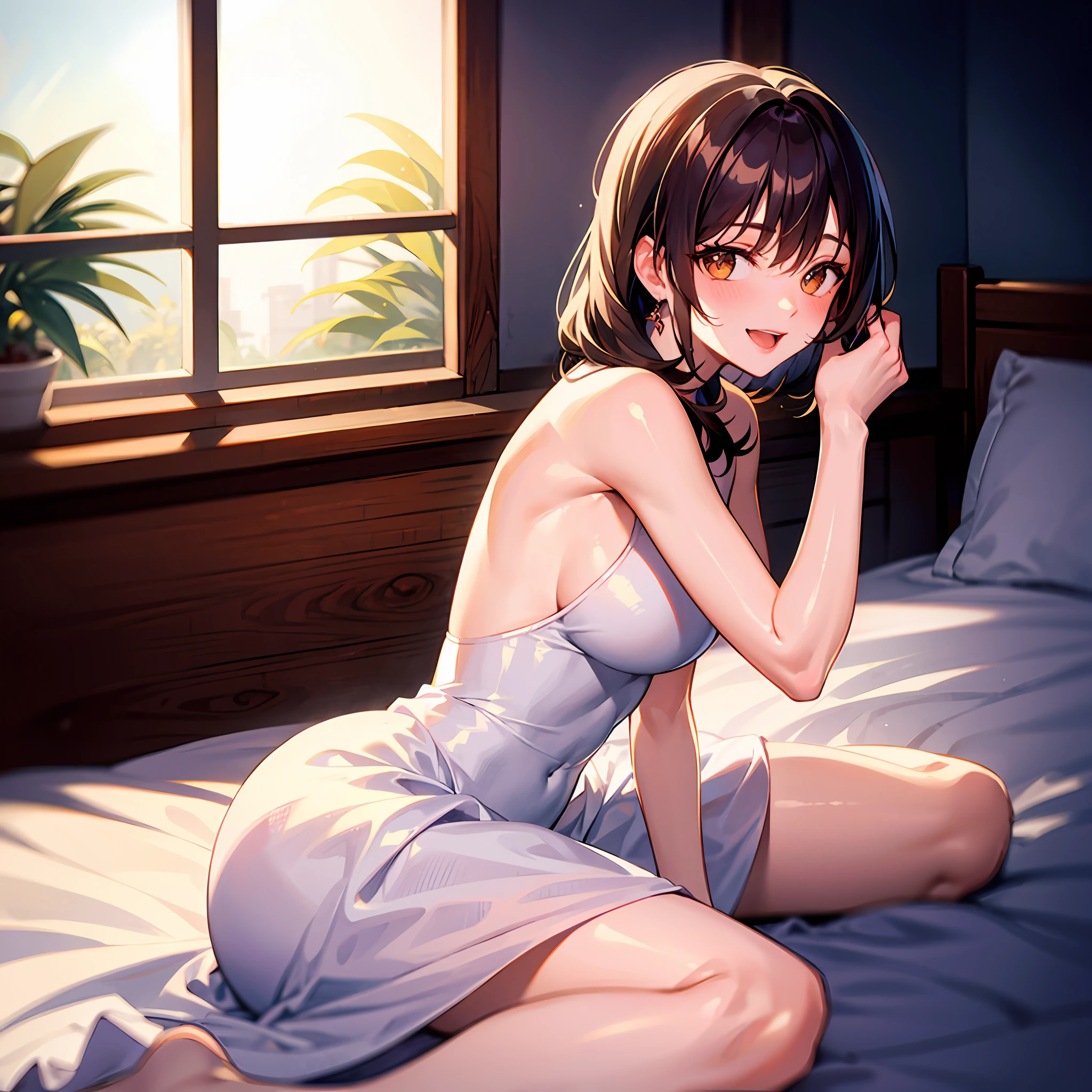 A 60-year-old woman,a old man,whaite hair,with wrinkles on his face,rage,Mobile phone in hand,sitting in the couch,liveroom,inside in room,夏天,Cowboy shooting,