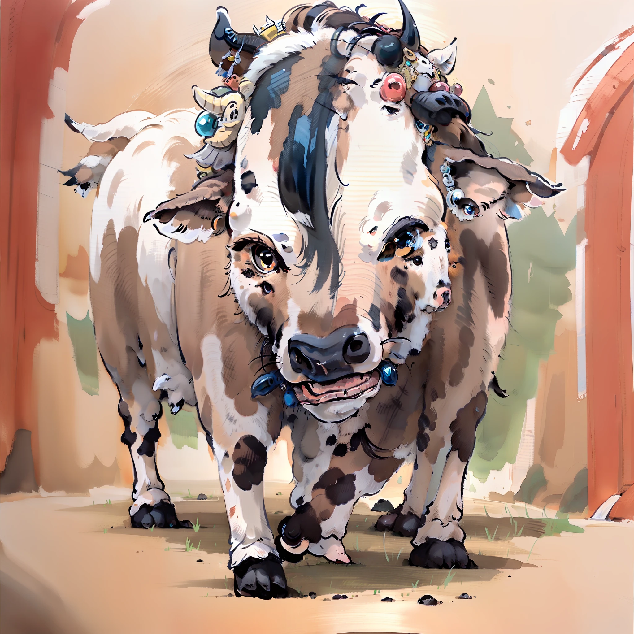 A cow