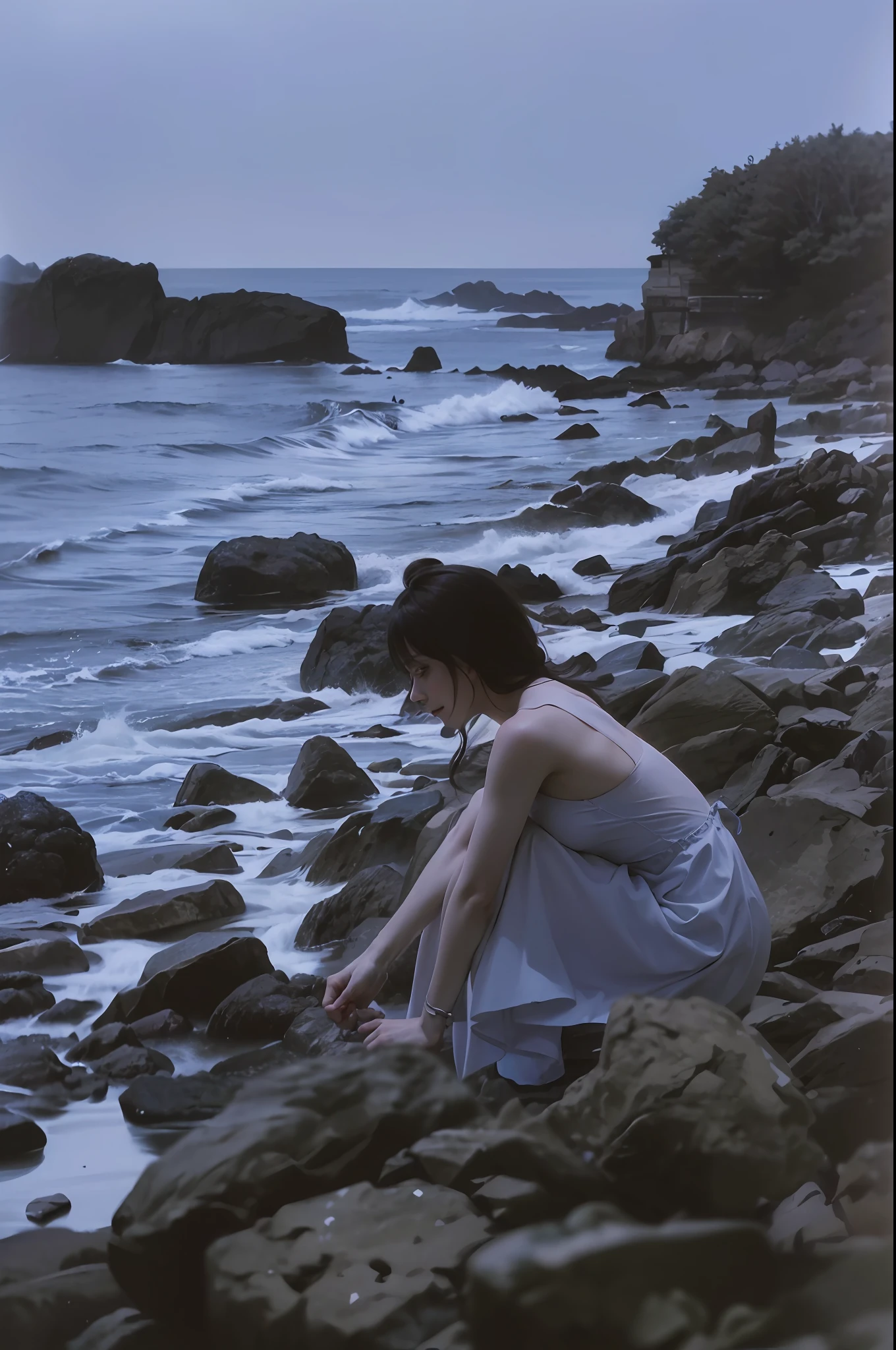 (8k, RAW photo, photorealistic:1.25) ,( lipgloss, eyelashes, gloss-face, glossy skin, best quality, ultra highres, depth of field, chromatic aberration, caustics, Broad lighting, natural shading, Kpop idol) looking at the audience With serenity and goddess-like bliss,
