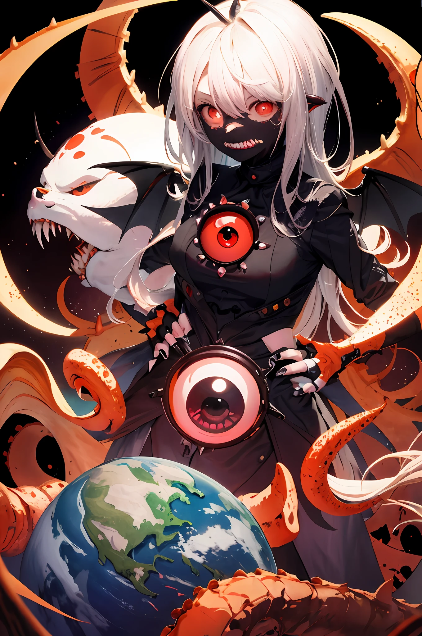 Anime characters with strange faces and strange heads, Anime monster girl, demon anime girl, Anime fantasy illustration, Detailed anime artwork, Best anime 4k konachan wallpaper, Detailed digital anime art, detailed anime art, anime illustration, Monster Girl, Epic anime style, Digital anime illustration, ufotable art style, Anime style illustration, Anime style artwork