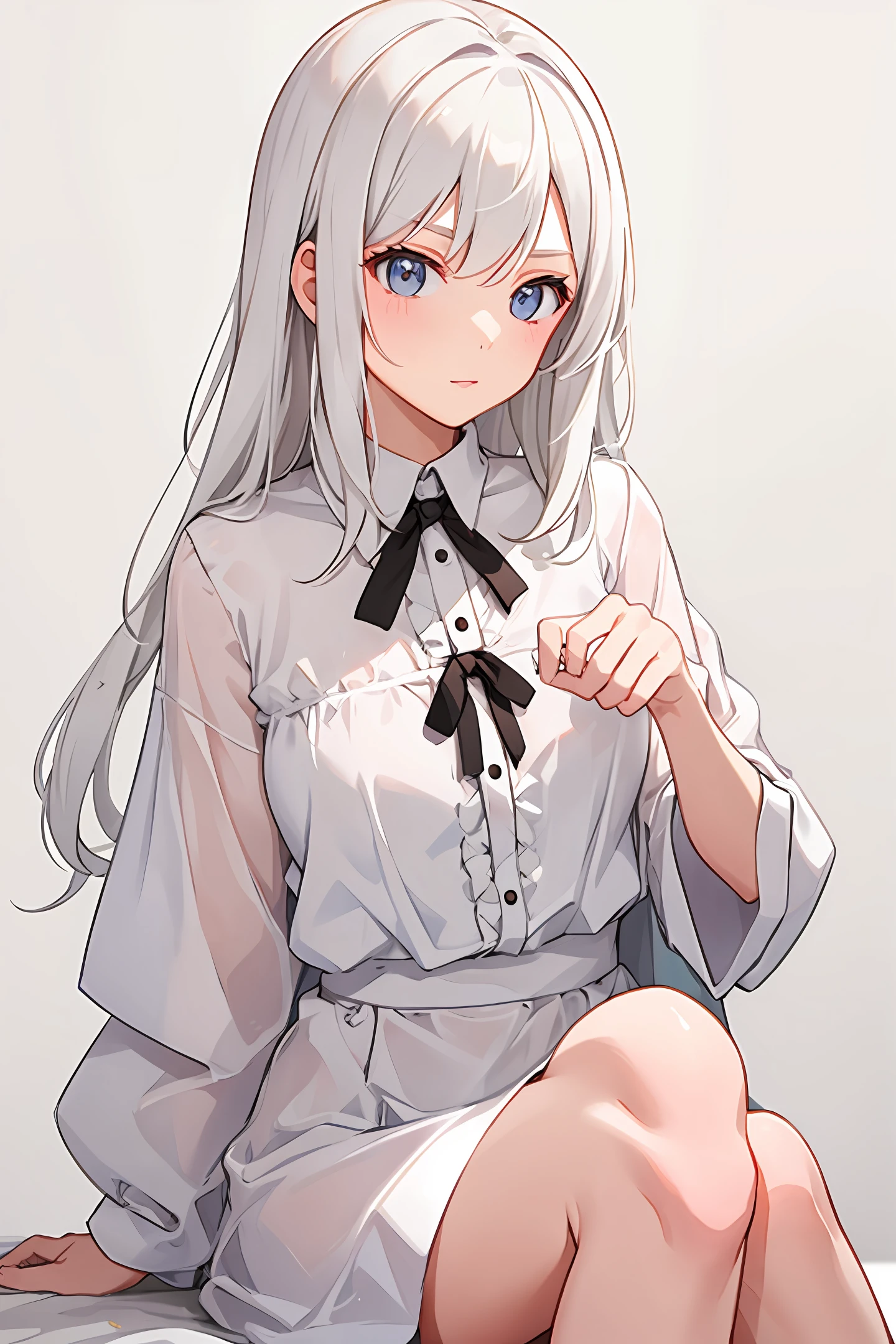 White-haired girl