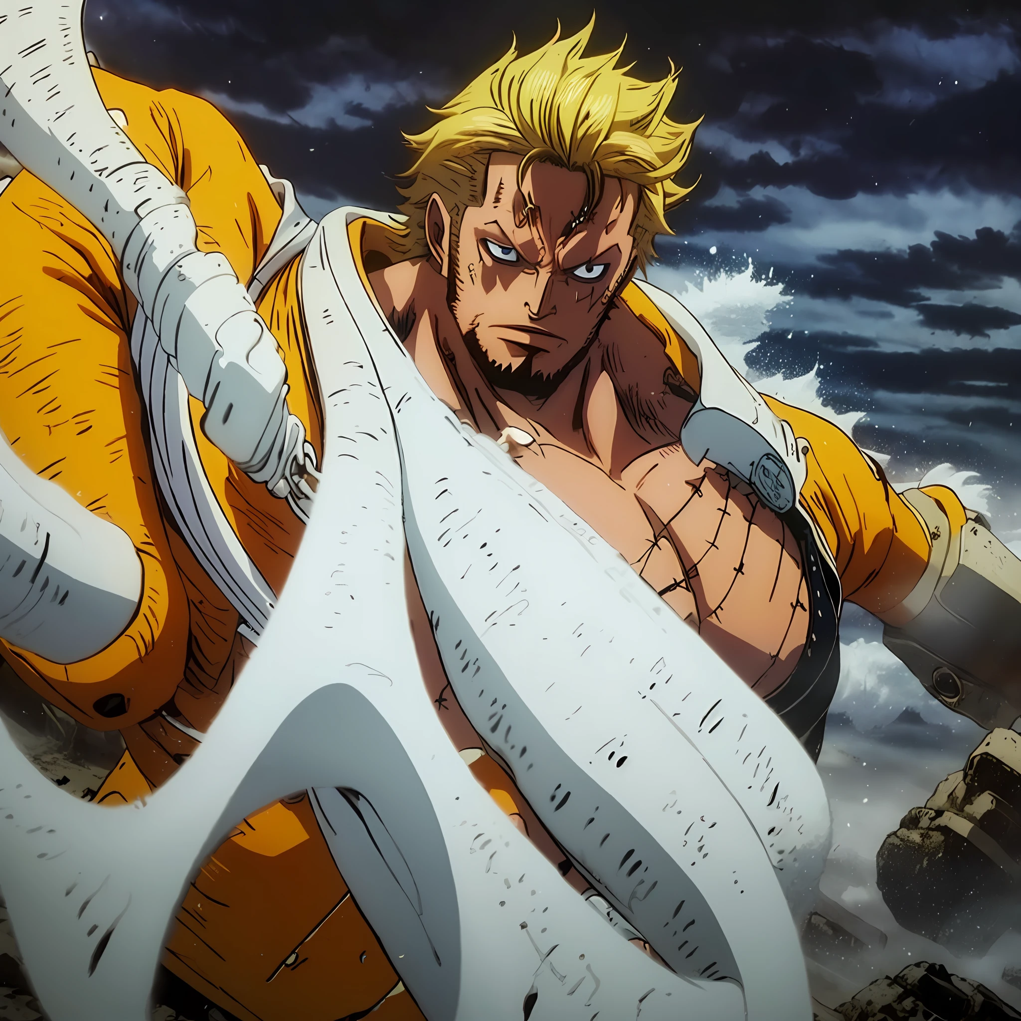 Handsome and dashing,violent storm,Junior Warrior,blond hairbl,The boy in white,Young person,Tornado,hurricane,