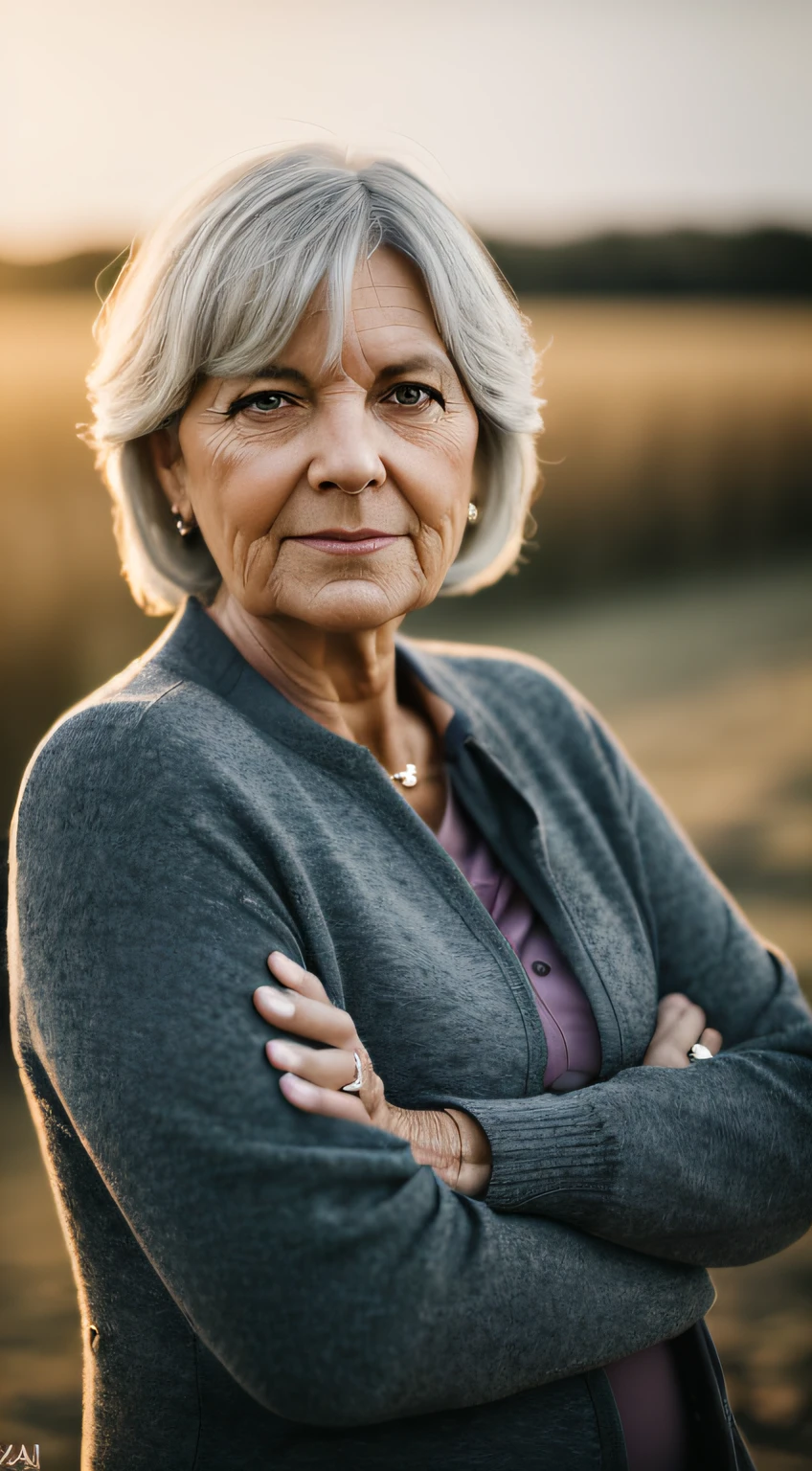 Photograph, portrait of middle-aged woman, realistic, natural light, muted colors, soft light, iso 400 --auto